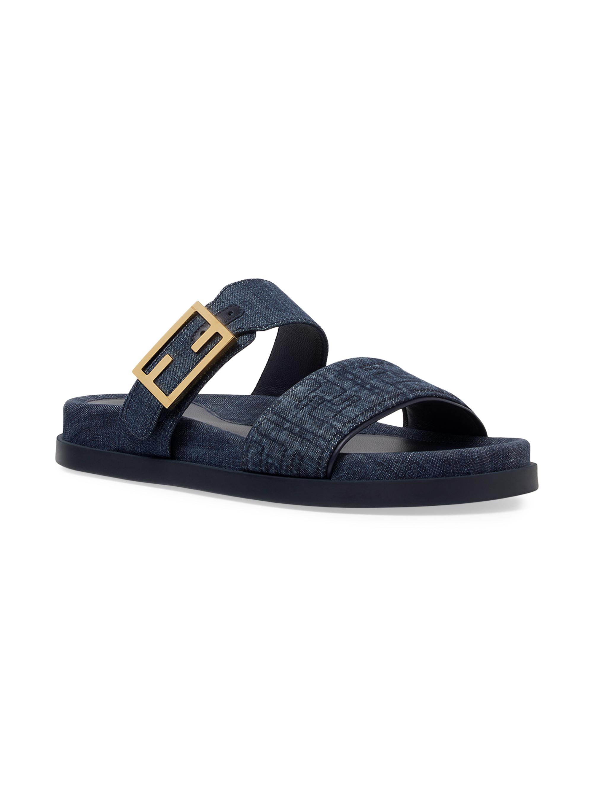 Fendi Logo Sandals | Saks Fifth Avenue