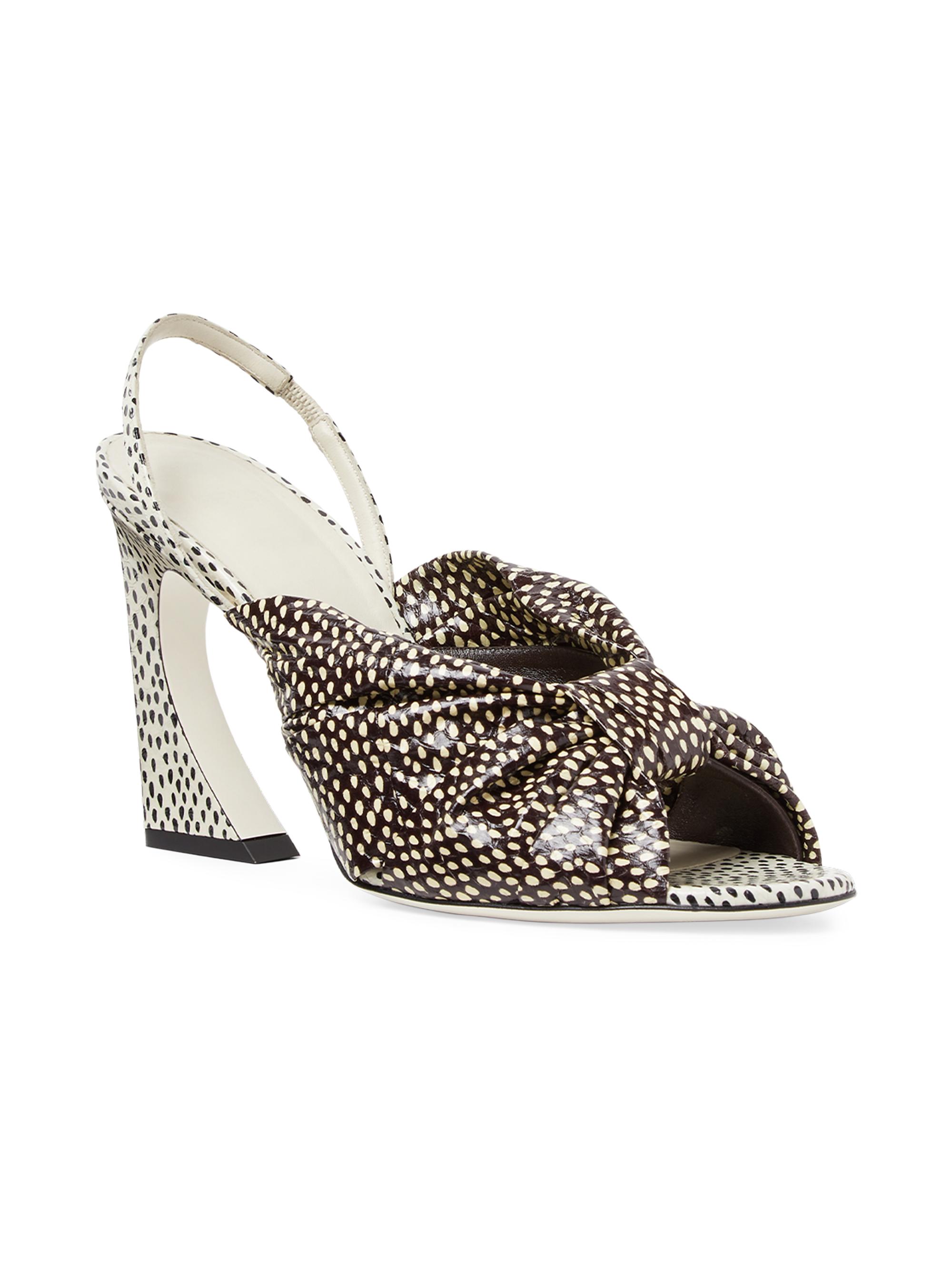 Fendi Arco 95MM Leather Slingback Pumps | Saks Fifth Avenue