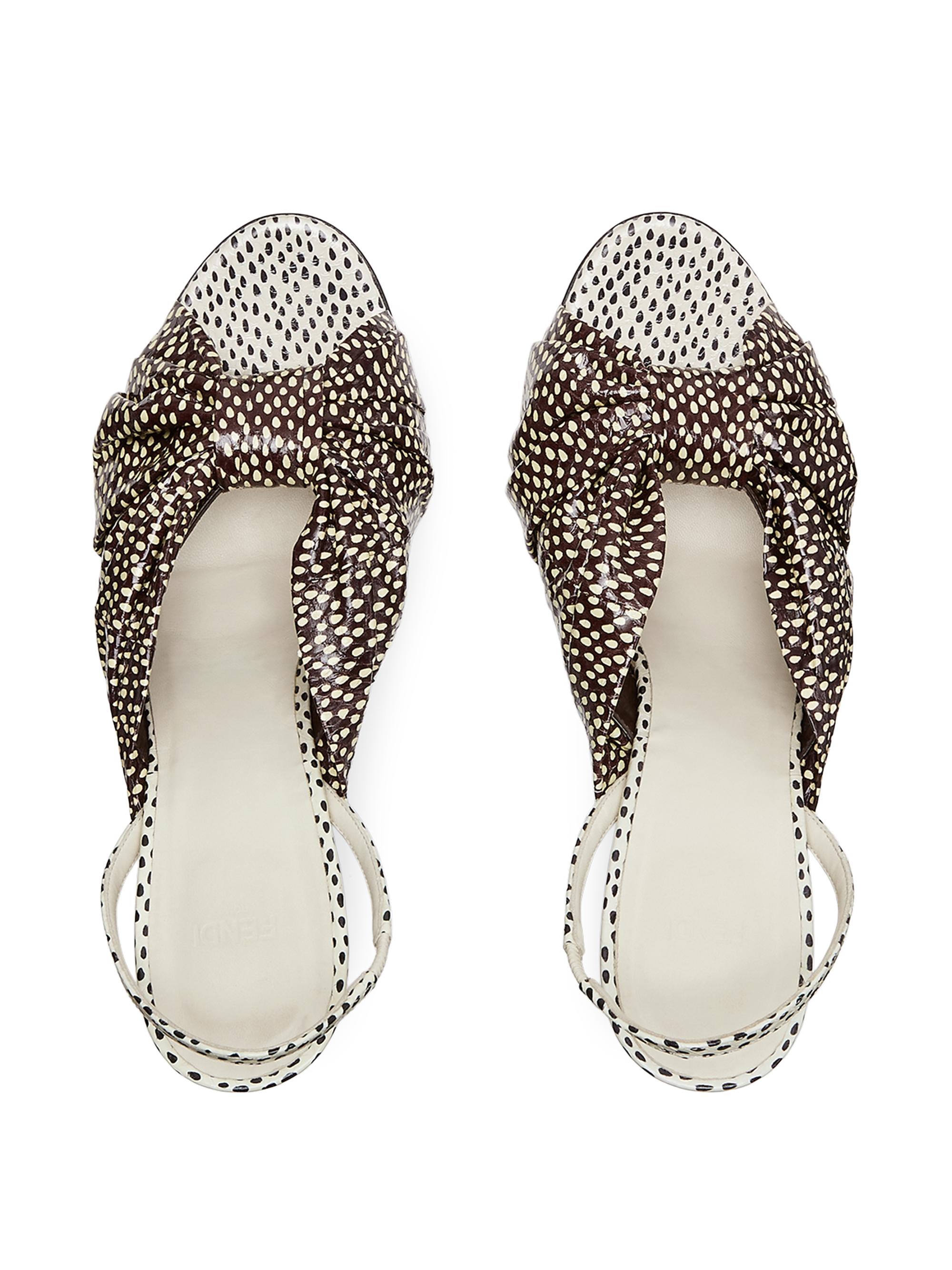 Fendi Arco 95MM Leather Slingback Pumps | Saks Fifth Avenue