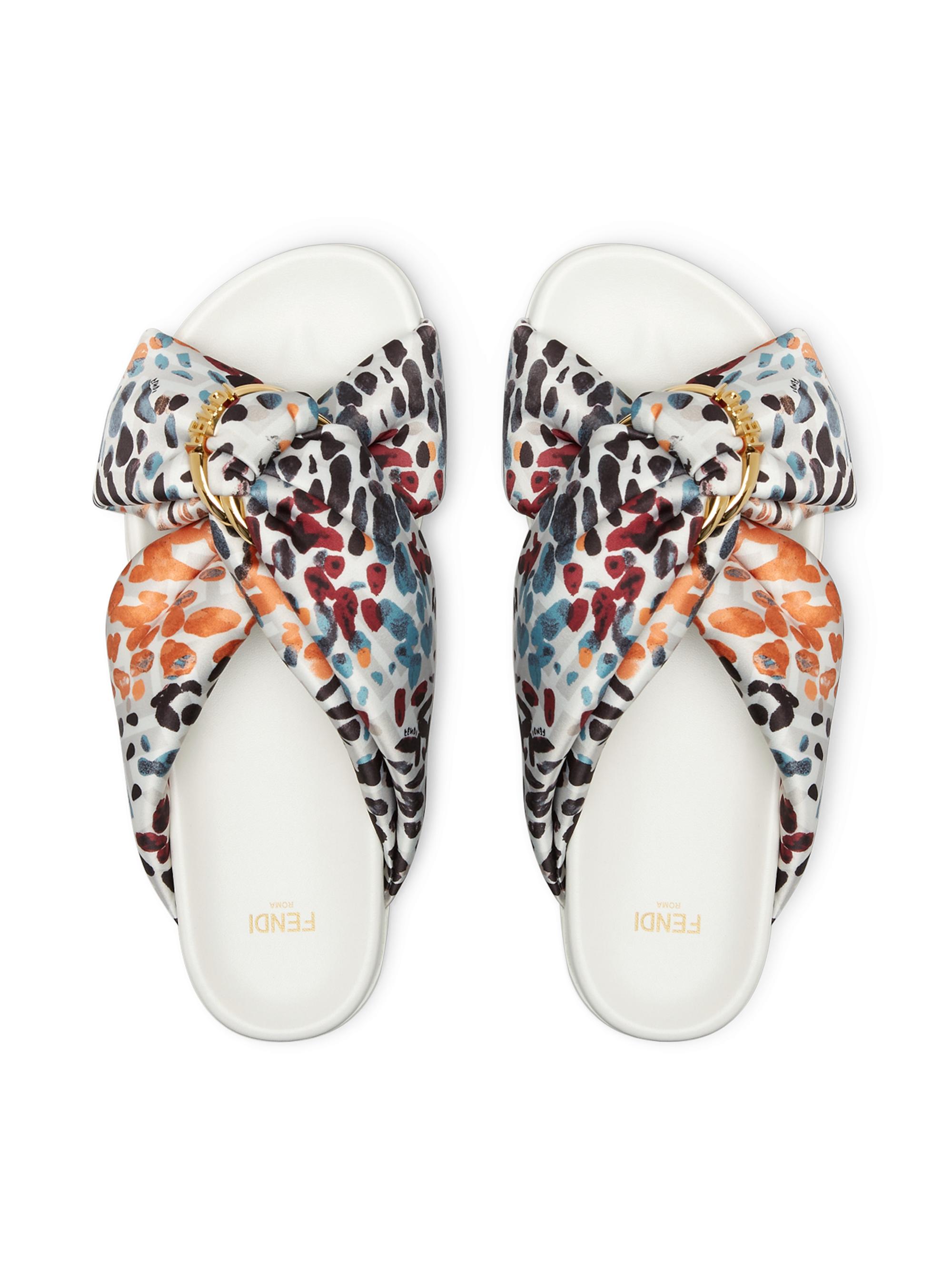 Fendi Multicolored Logo Slides | Saks Fifth Avenue