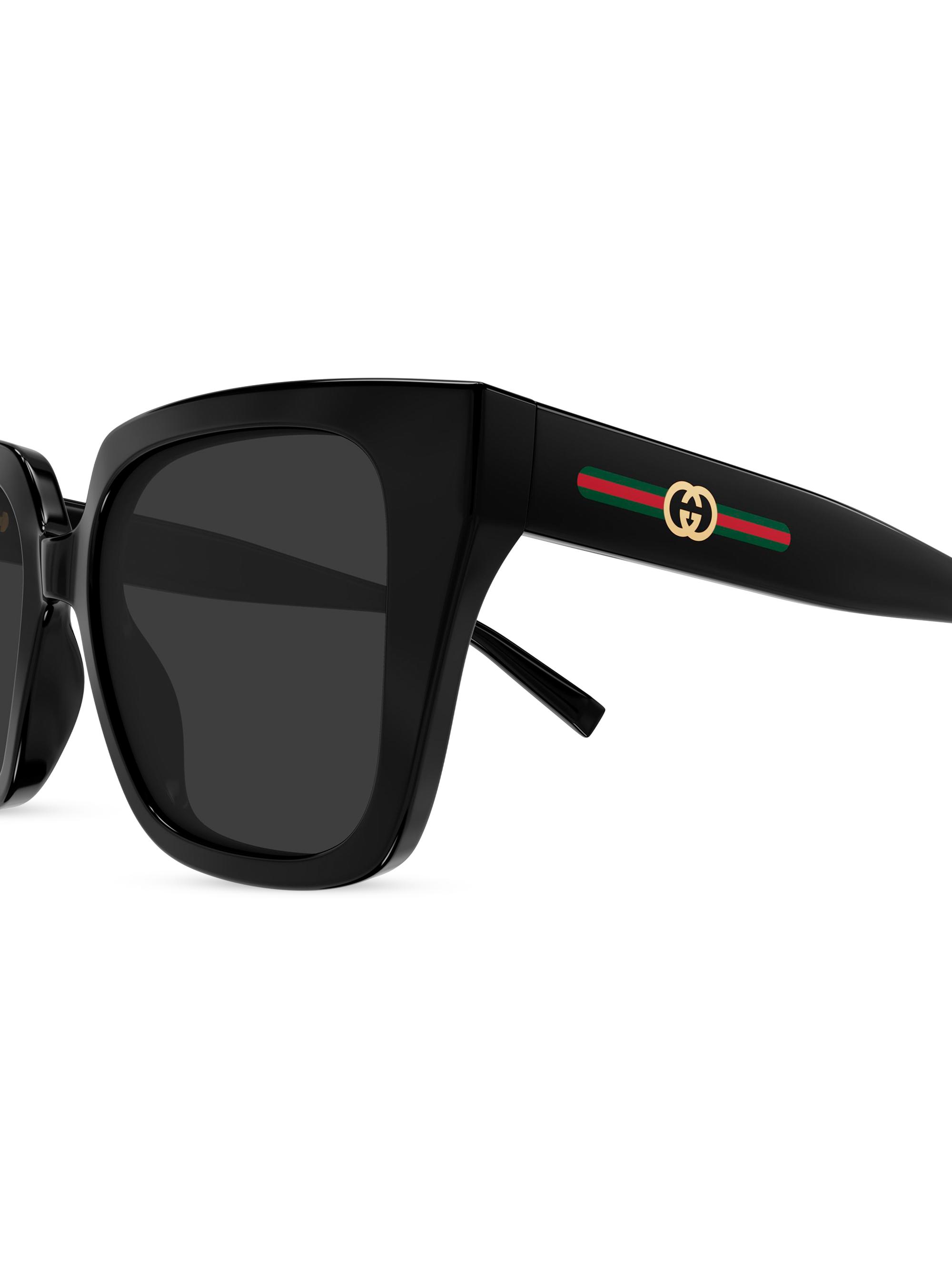 Gucci Gucci Lines 54MM Butterfly Sunglasses | Saks Fifth Avenue