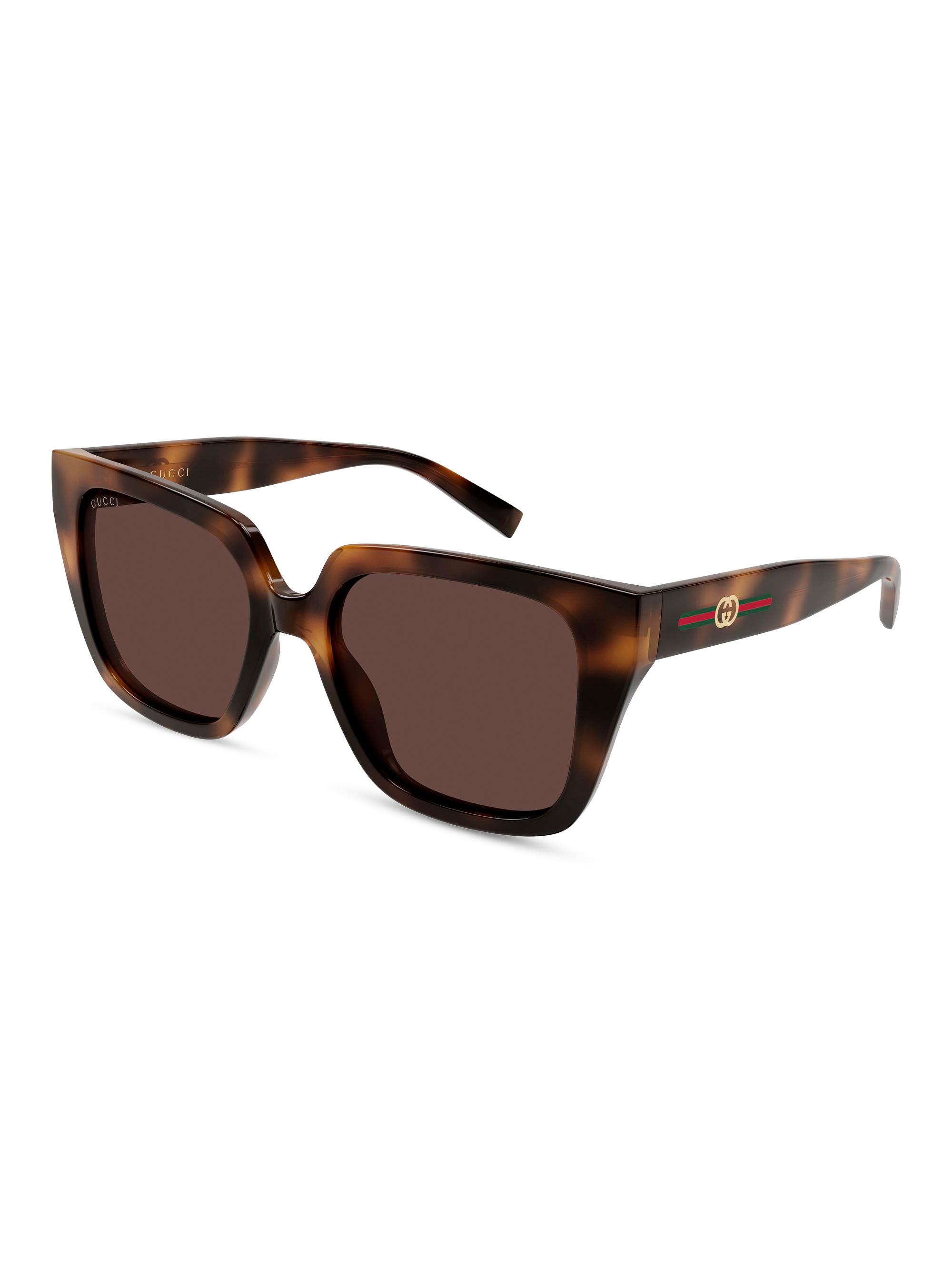 Gucci Women's  Lines 54MM Butterfly Sunglasses - Brown