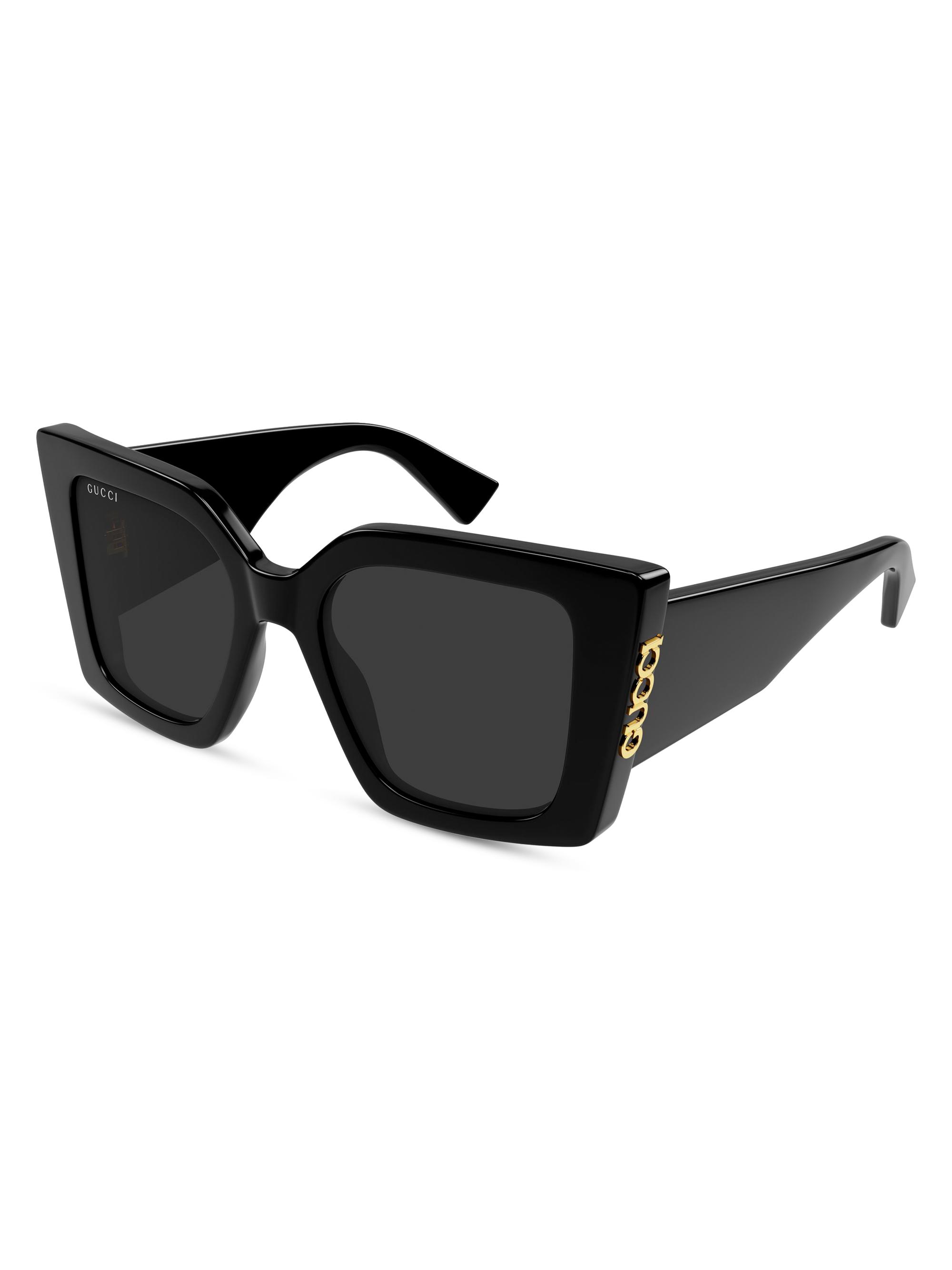 Gucci Women's  On Side 51MM Butterfly Sunglasses - Black