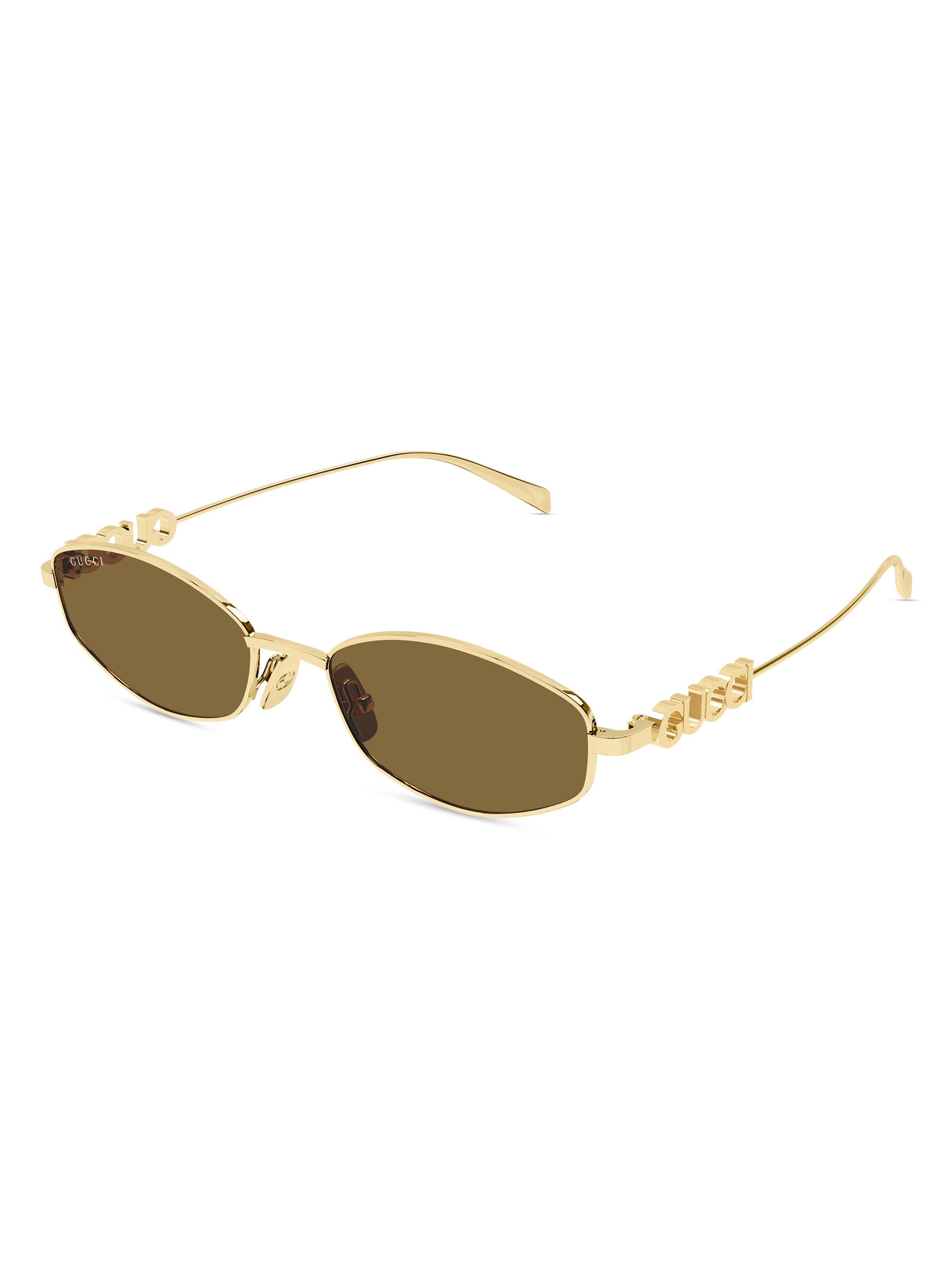 Gucci Gucci Block 55MM Logo Oval Sunglasses | Saks Fifth Avenue