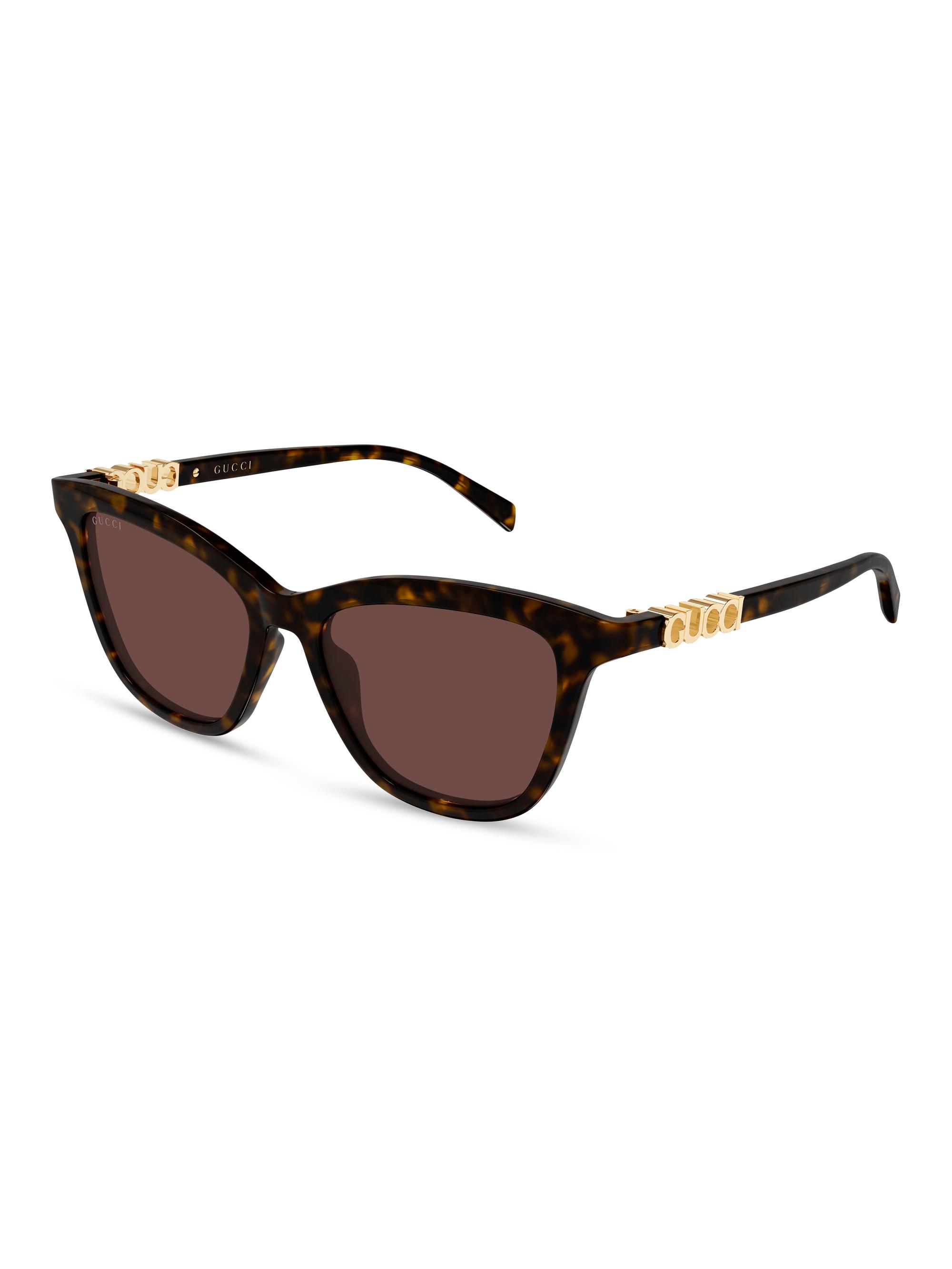 Gucci Women's Block 52MM Cat-Eye Sunglasses - Brown