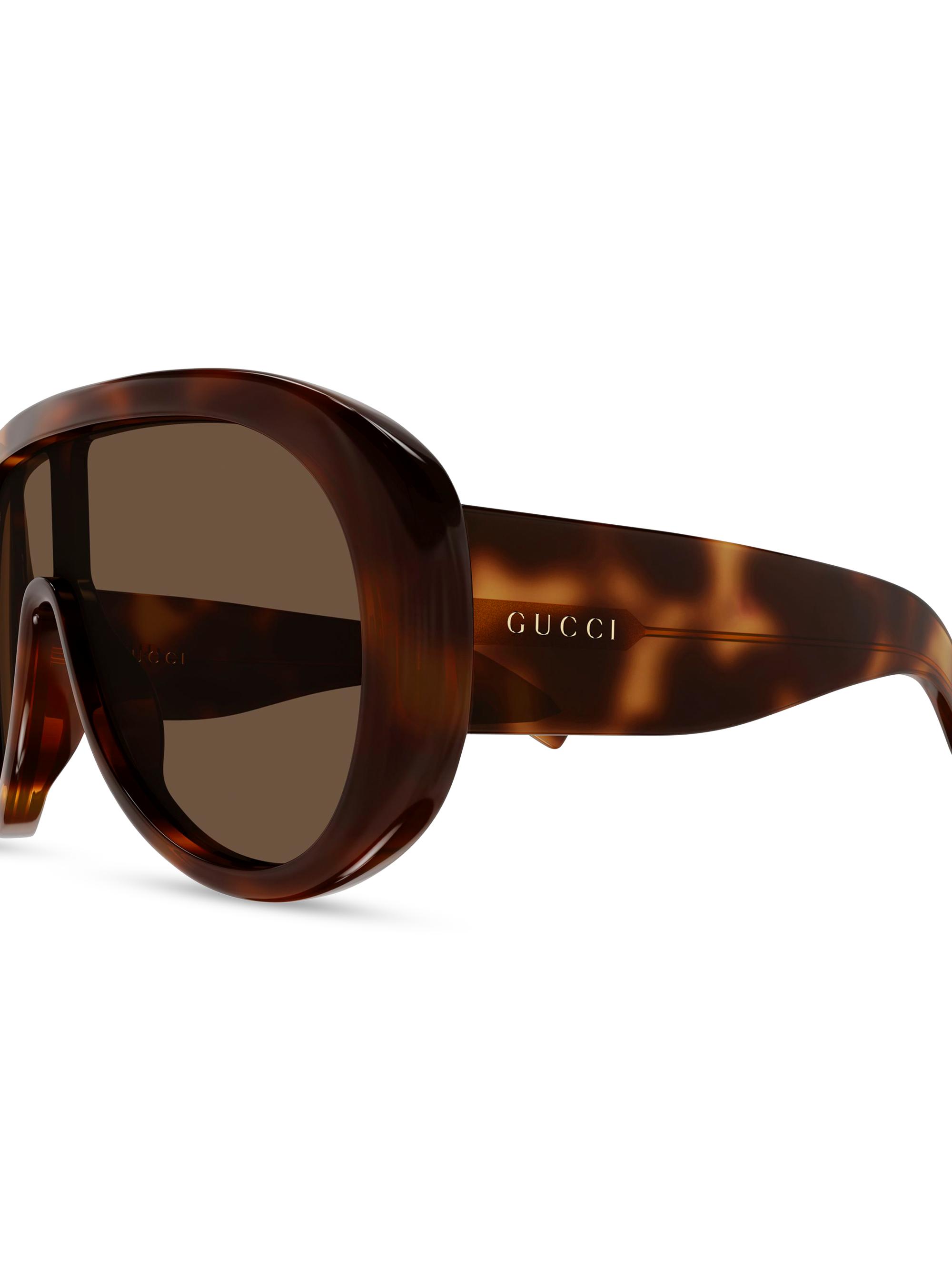 Gucci Fashion Show 99MM Pilot Sunglasses | Saks Fifth Avenue