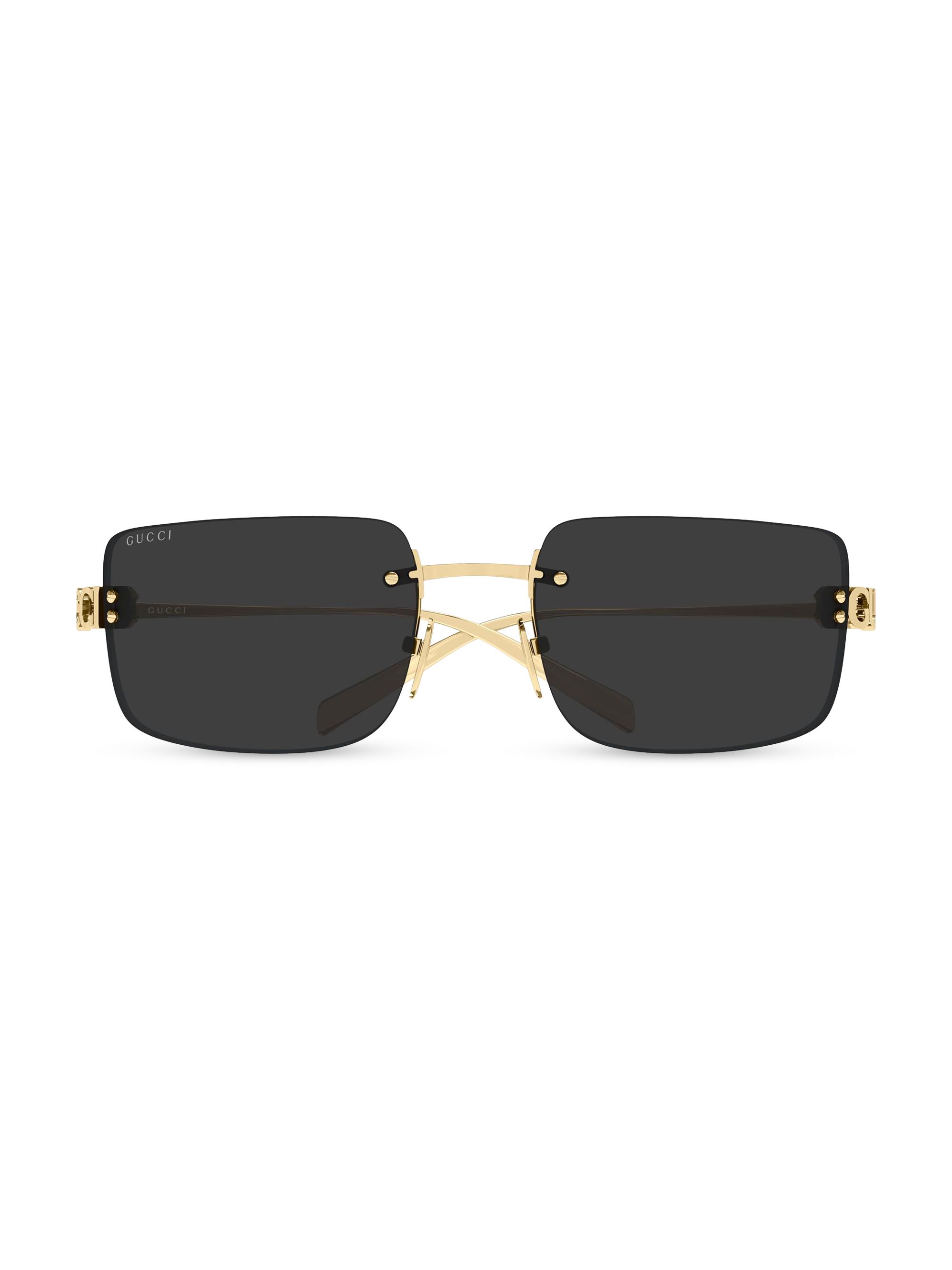 Gucci Gucci Block Bending 61MM Rectangular Sunglasses | Saks Fifth