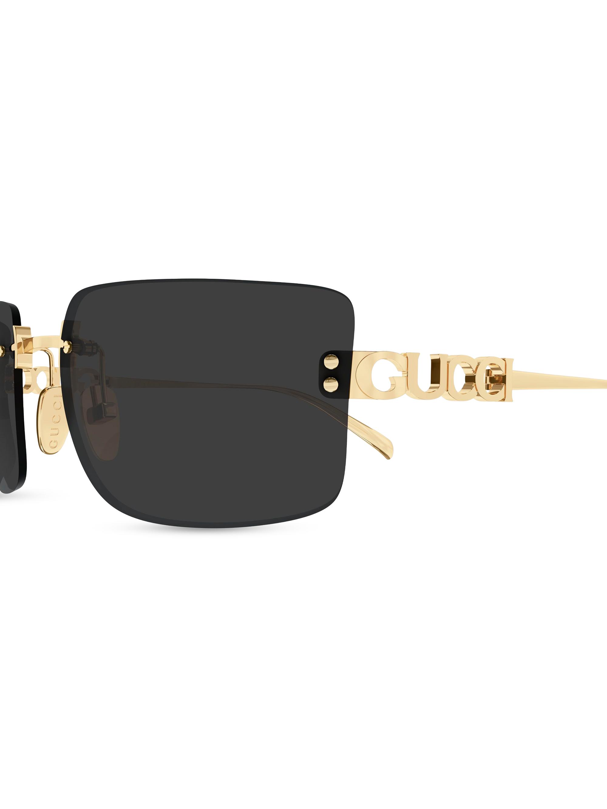 Gucci Gucci Block Bending 61MM Rectangular Sunglasses | Saks Fifth