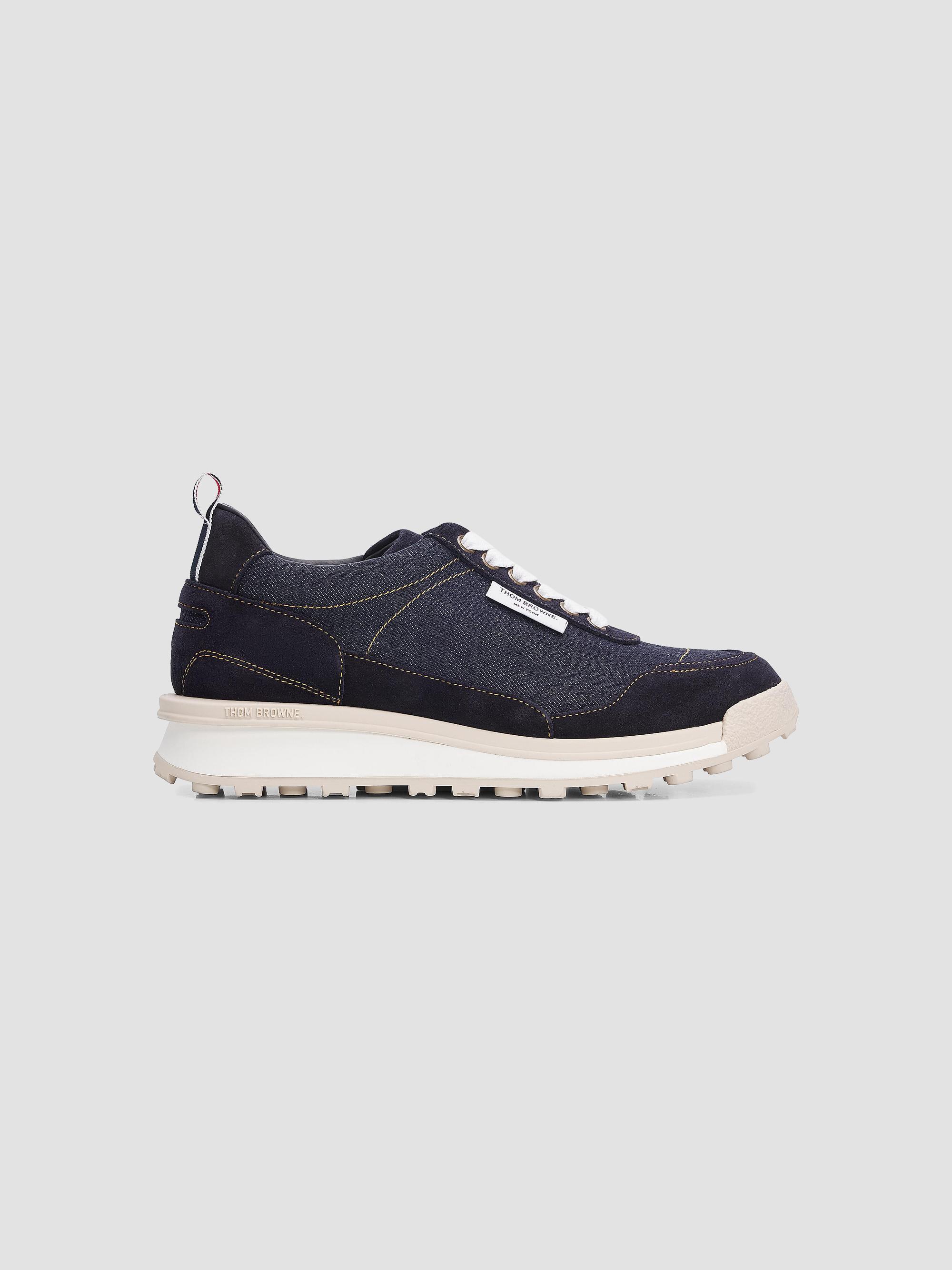 Thom Browne Alumni Denim Trainer Sneakers | Saks Fifth Avenue