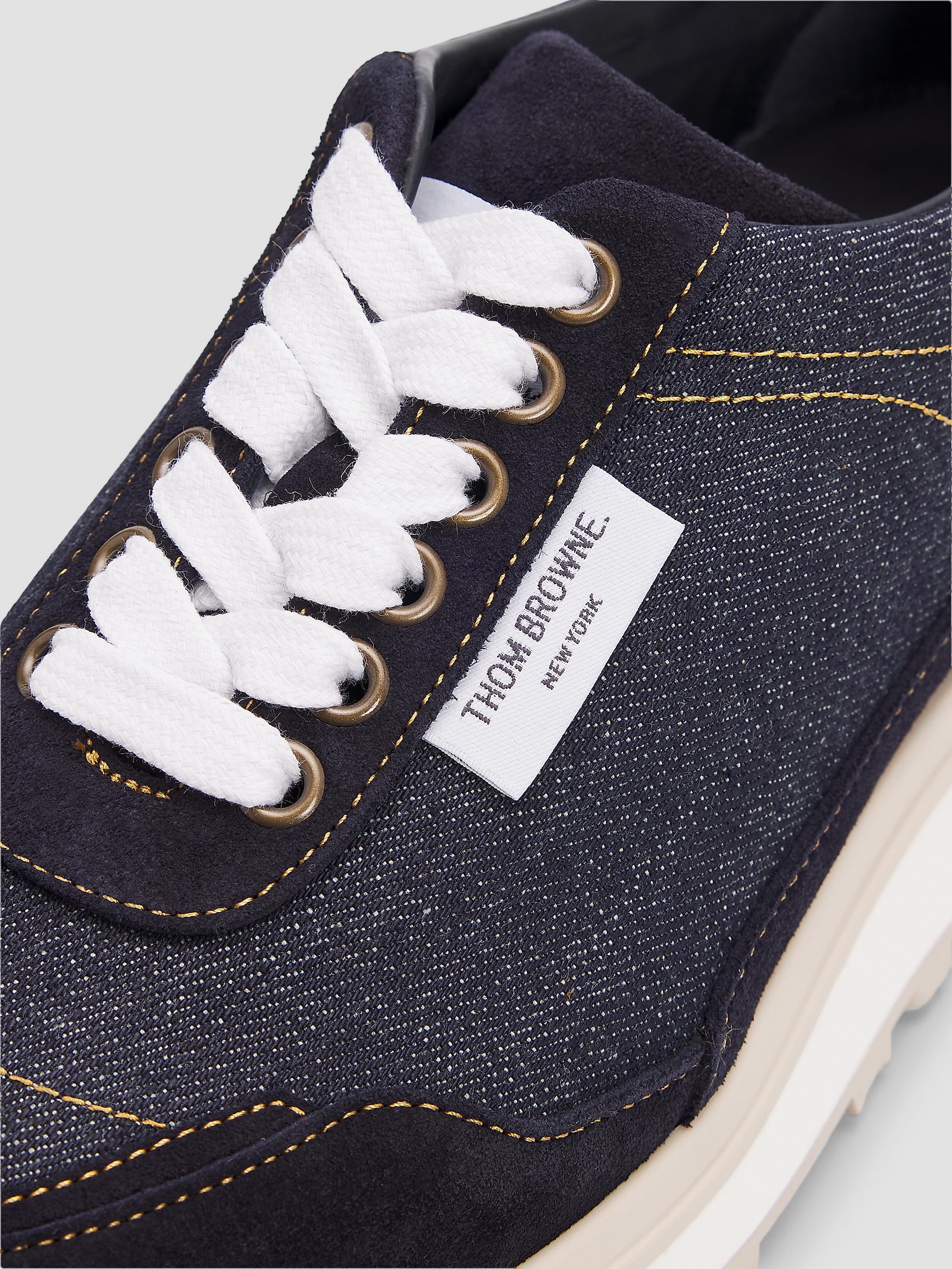 Thom Browne Alumni Denim Trainer Sneakers | Saks Fifth Avenue