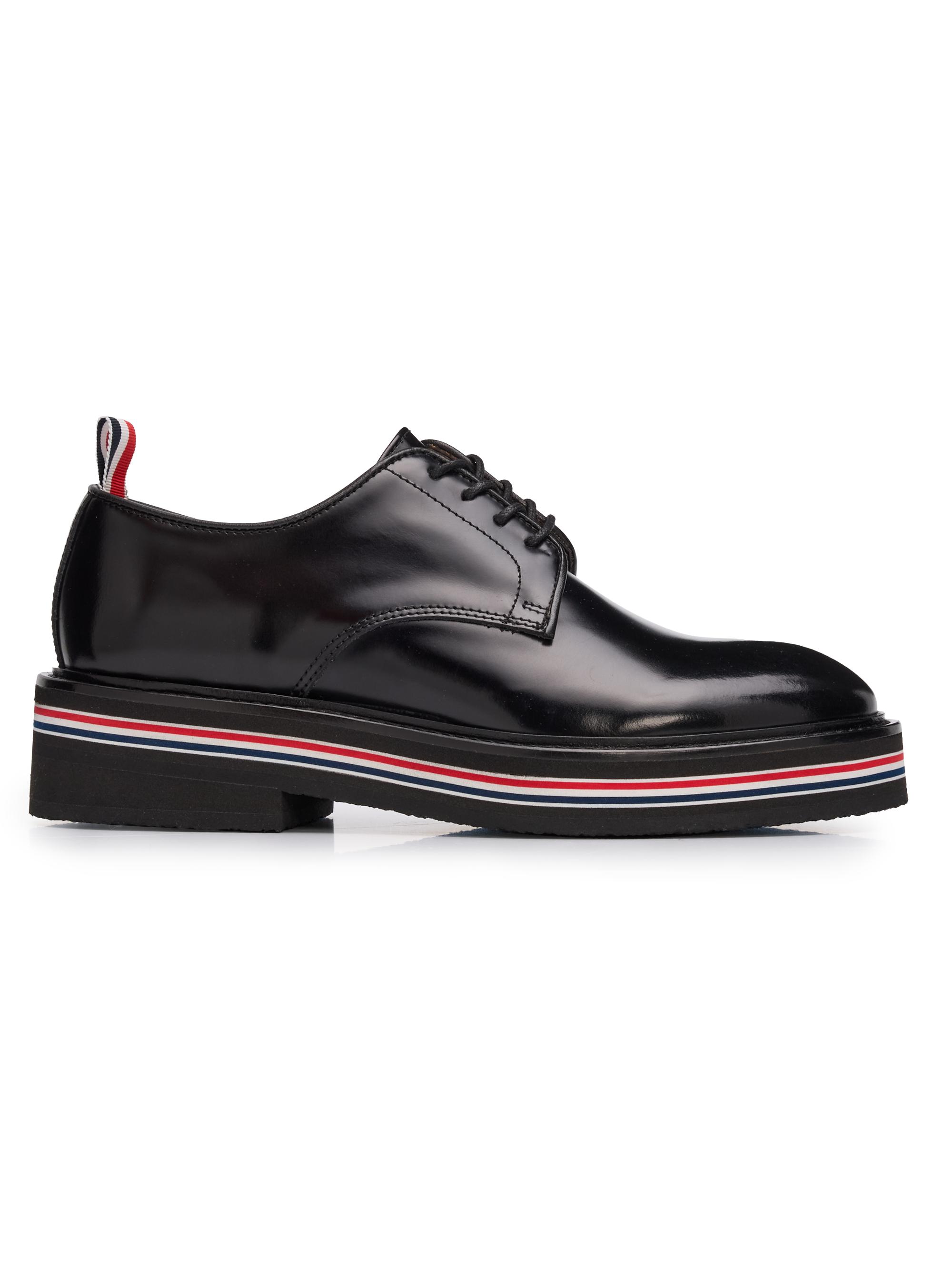 Thom Browne Women's Uniform Leather Derby Shoes - Black