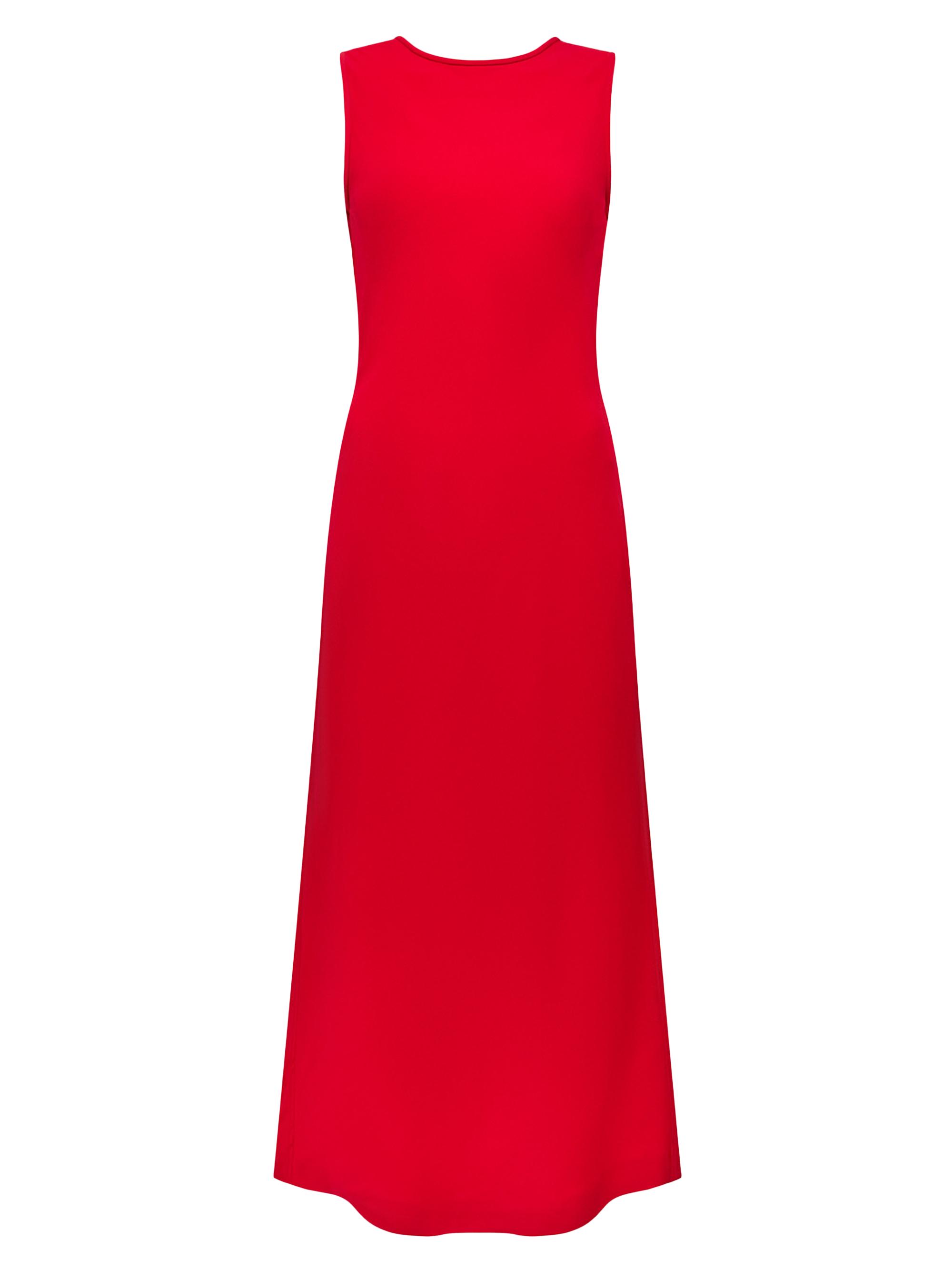 Another Tomorrow Women's Cowl Back Sheath Dress - Scarlet