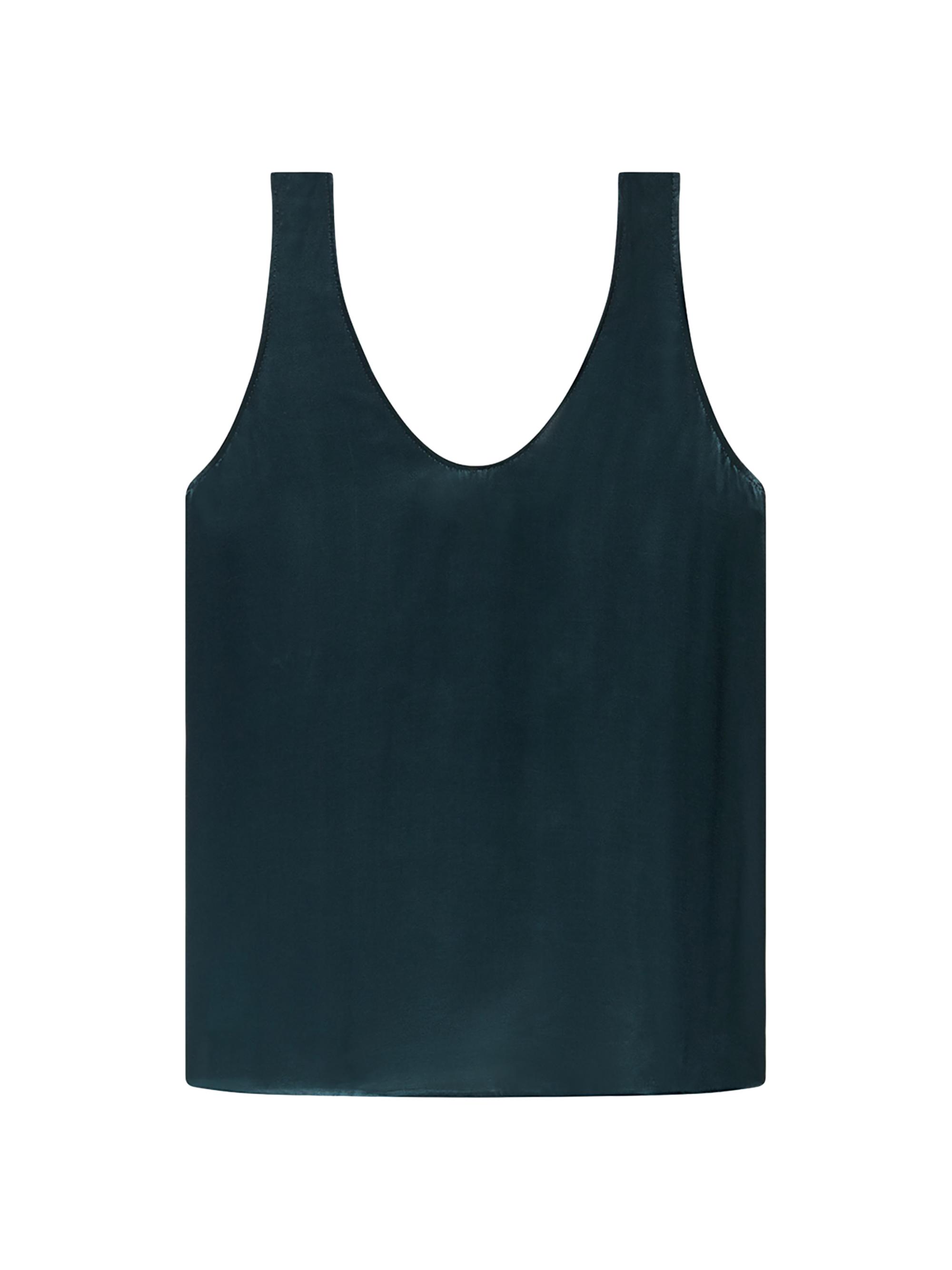 Another Tomorrow Women's Tank Blouse - Juniper