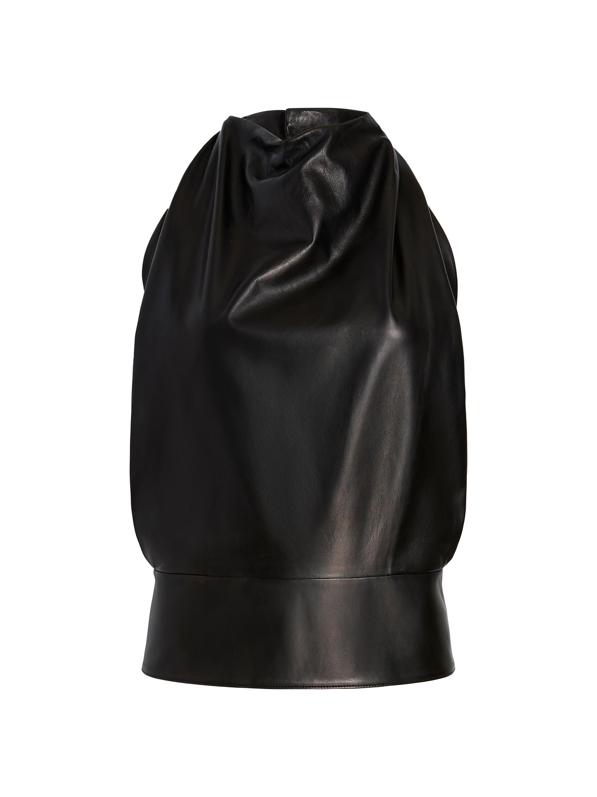 Proenza Schouler Women's Iza Leather Top - Black