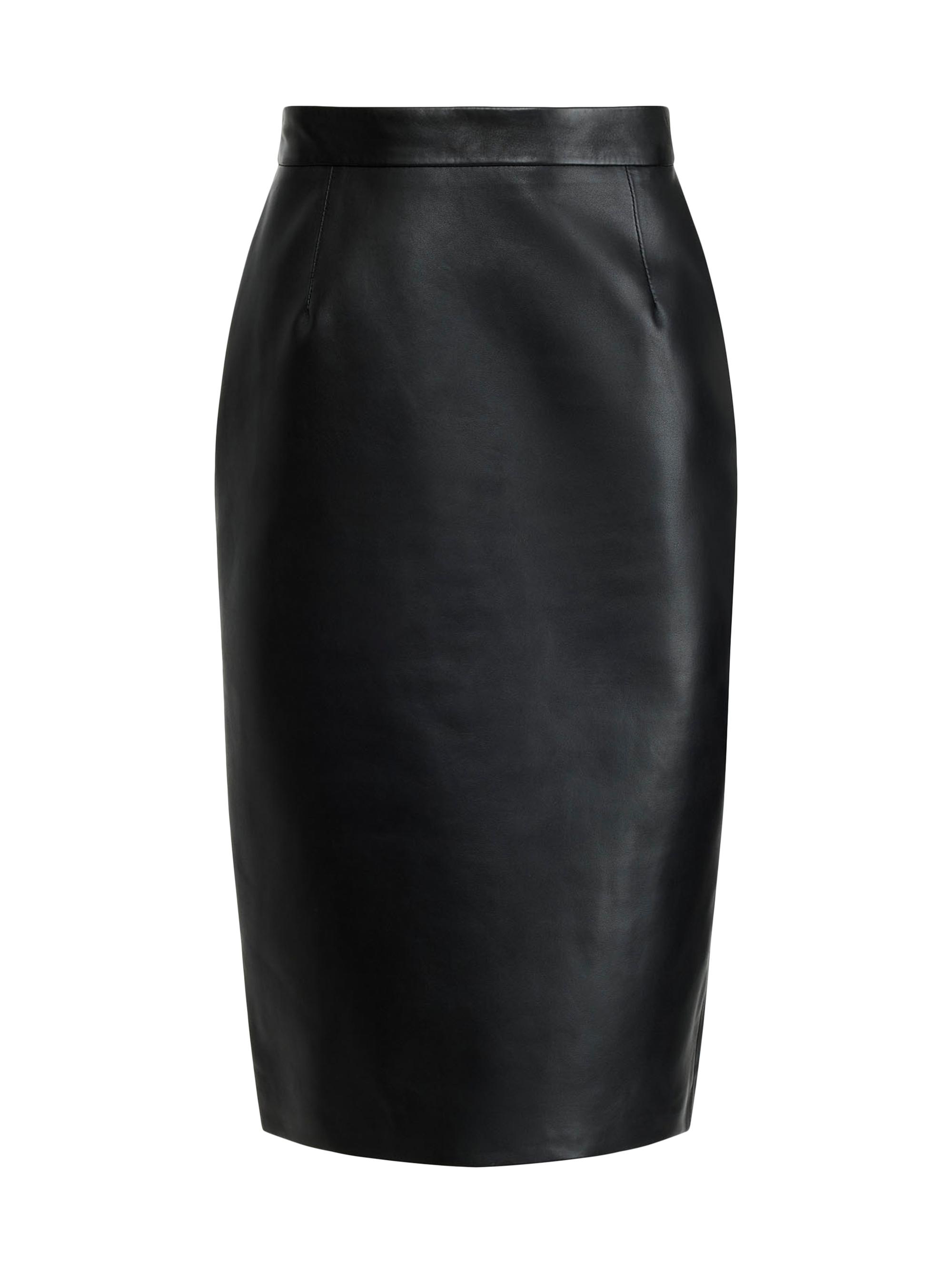Altuzarra Women's Hank Leather Pencil Skirt - Black