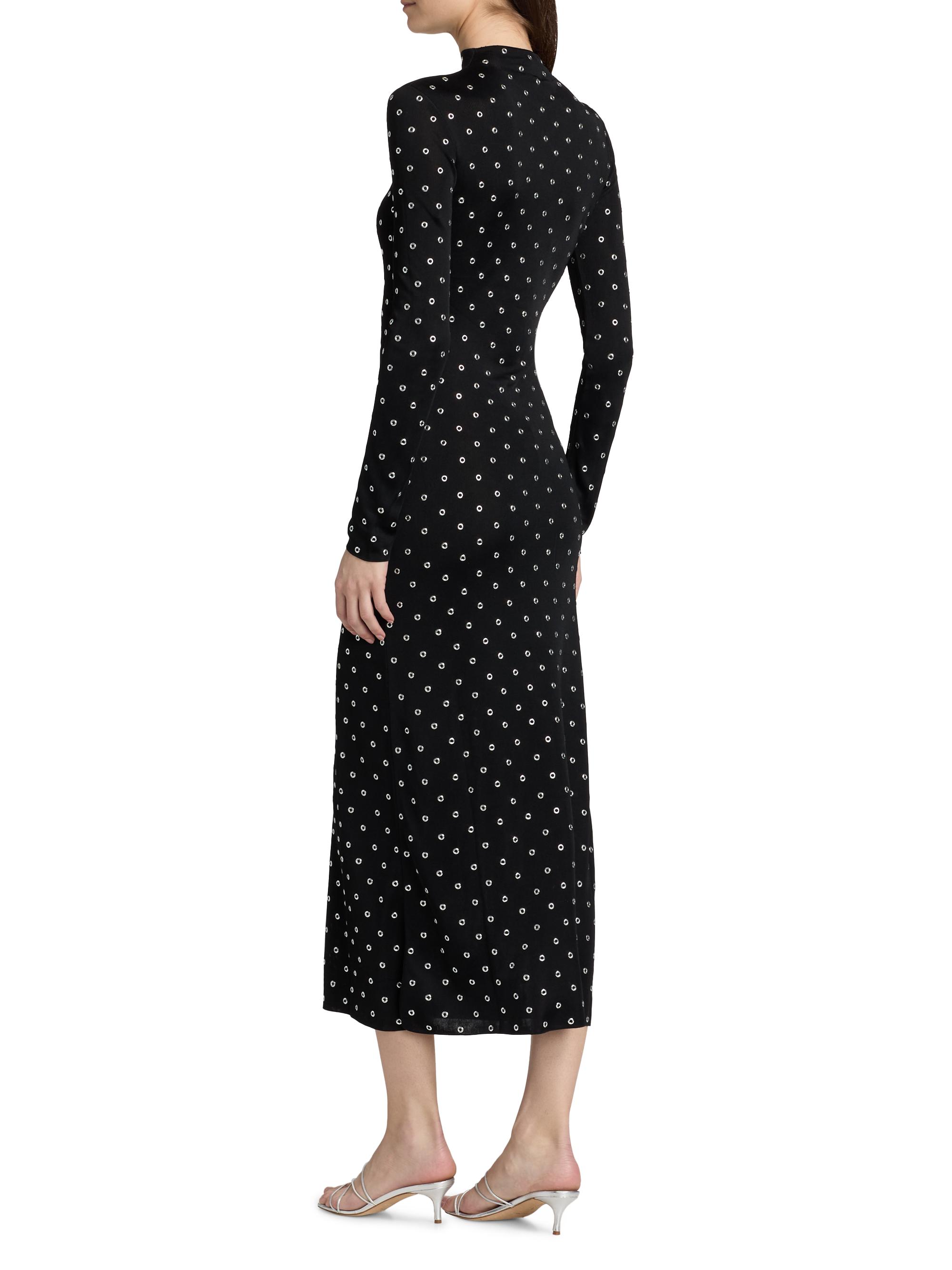 Altuzarra Kaplan Grommet-Embellished Long-Sleeve Midi-Dress | Saks Fifth  Avenue