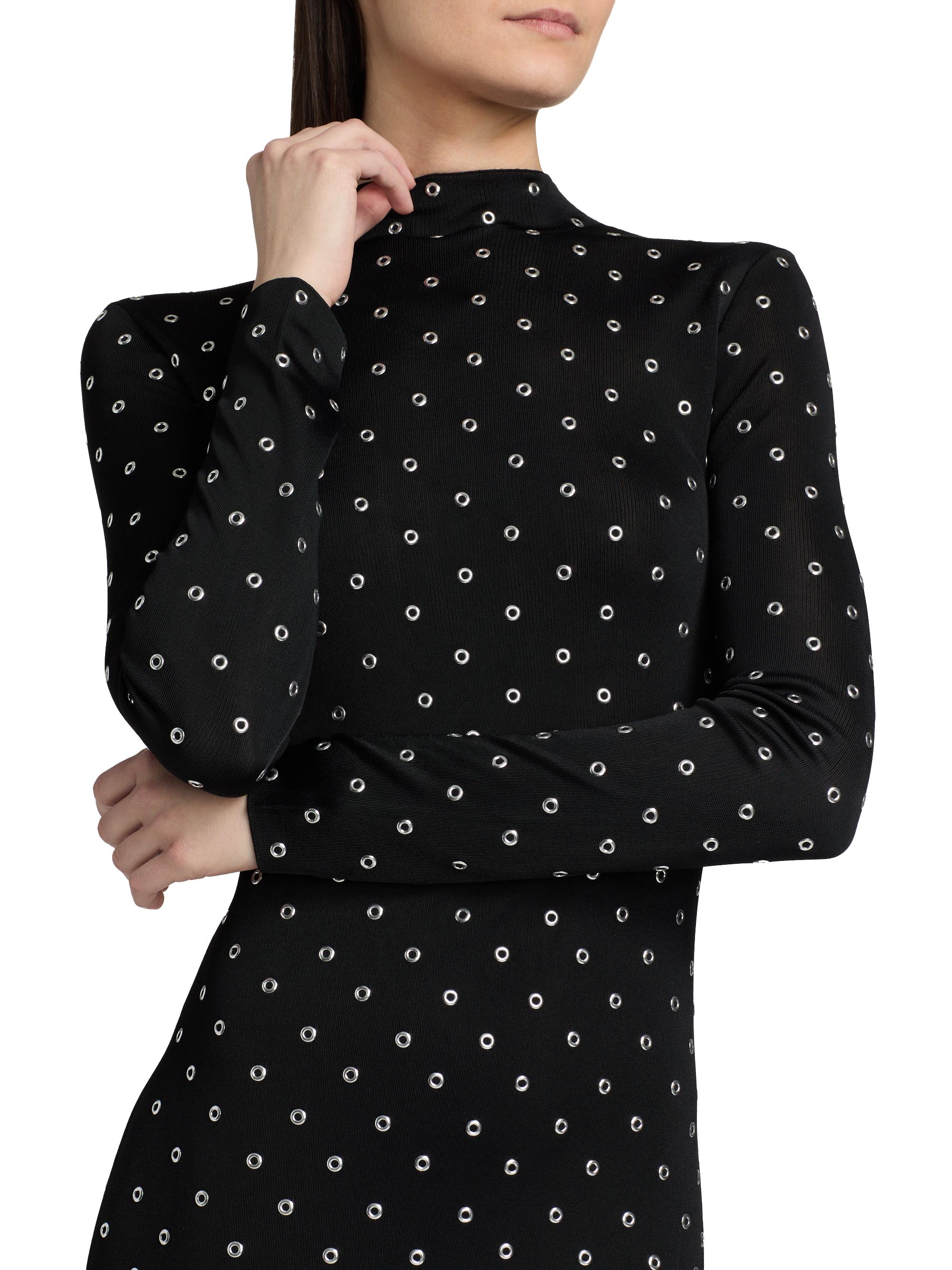 Altuzarra Kaplan Grommet-Embellished Long-Sleeve Midi-Dress | Saks Fifth  Avenue