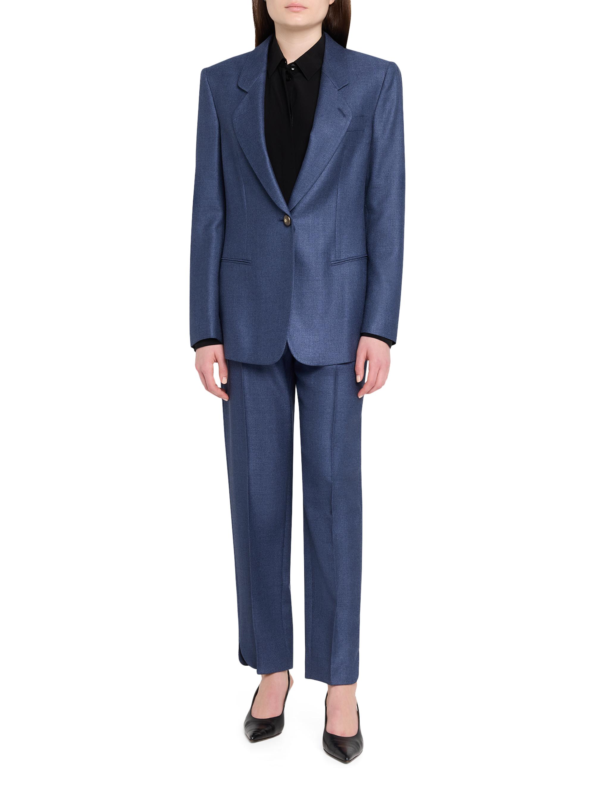 Giorgio Armani Silk-Wool Straight-Leg Trousers | Saks Fifth Avenue