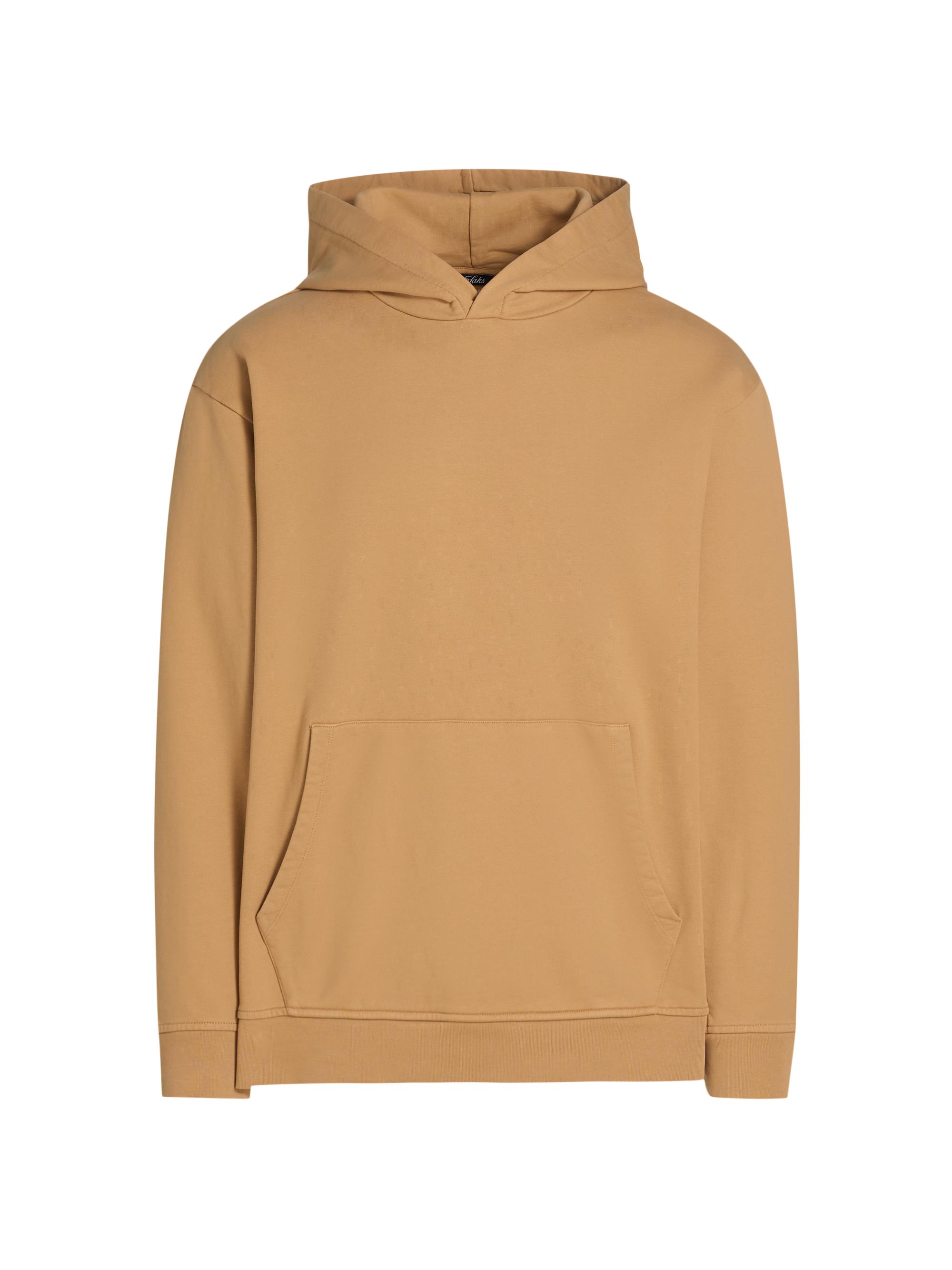 Saks Fifth Avenue Men's Foundation Fleece Hoodie - Mocha Meringue
