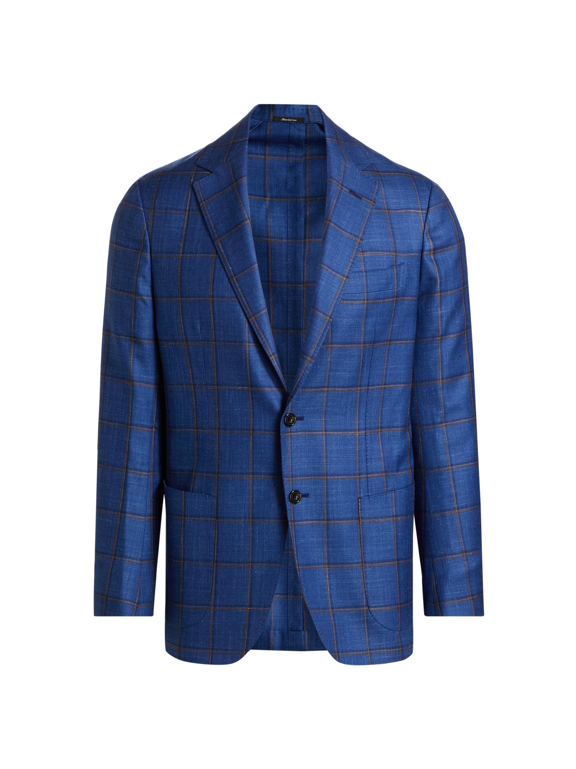 Emporio Armani Checked Single-Breasted Blazer | Saks Fifth Avenue