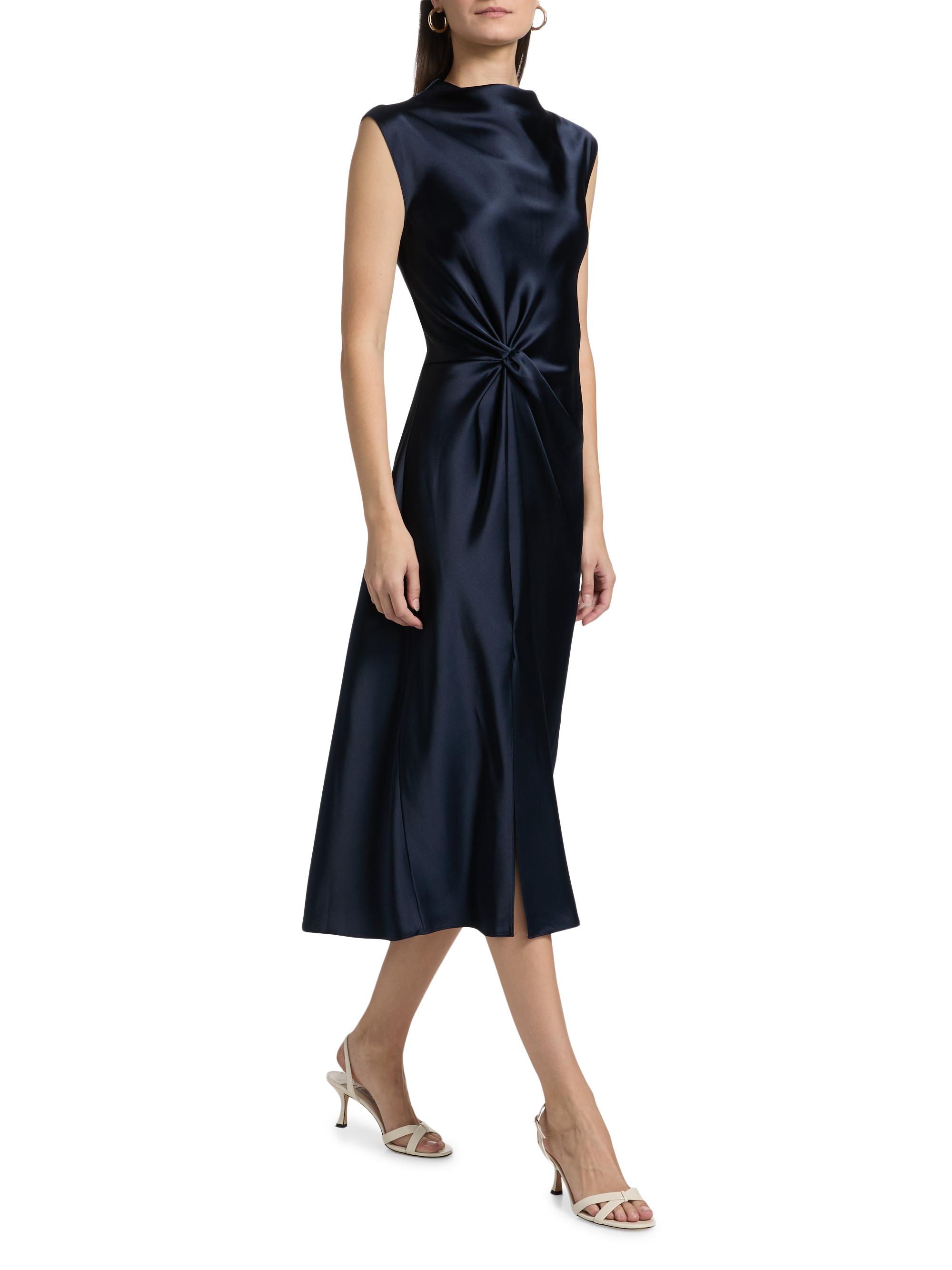 chinese dress ladies Grace Loves Lace Silky Satin Midi Olive