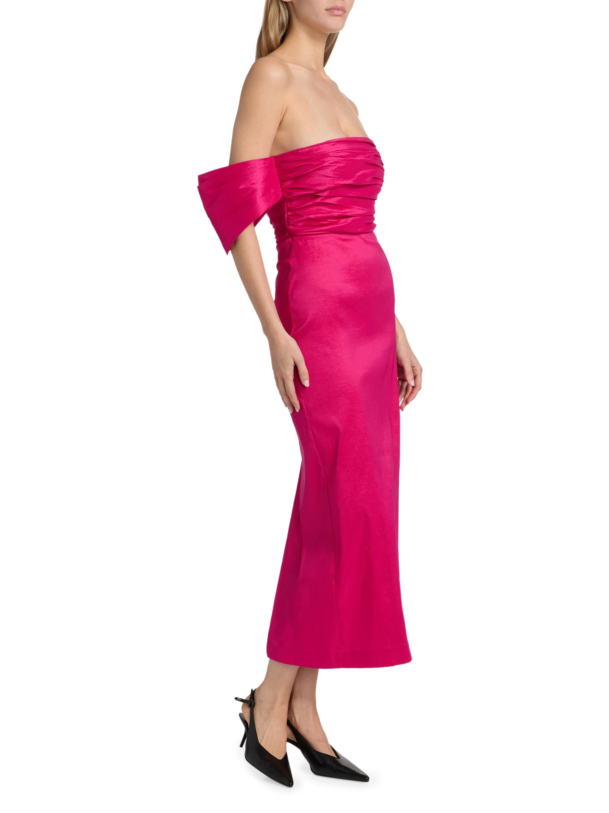 adele pleated silk cut-out dress Adele Dress
