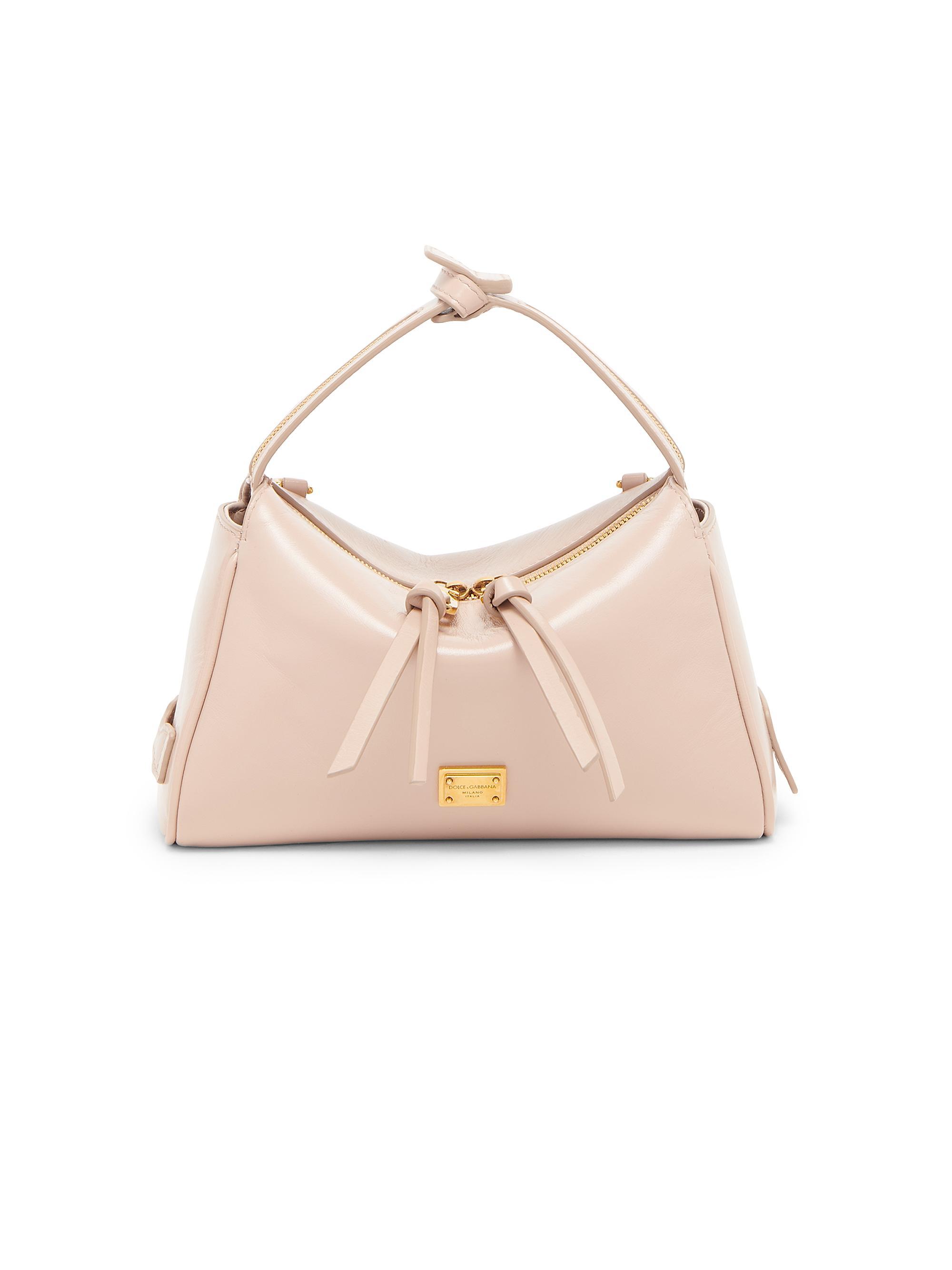 Dolce & Gabbana Women's Vittoria Mini Leather Top Handle Bag - Beige
