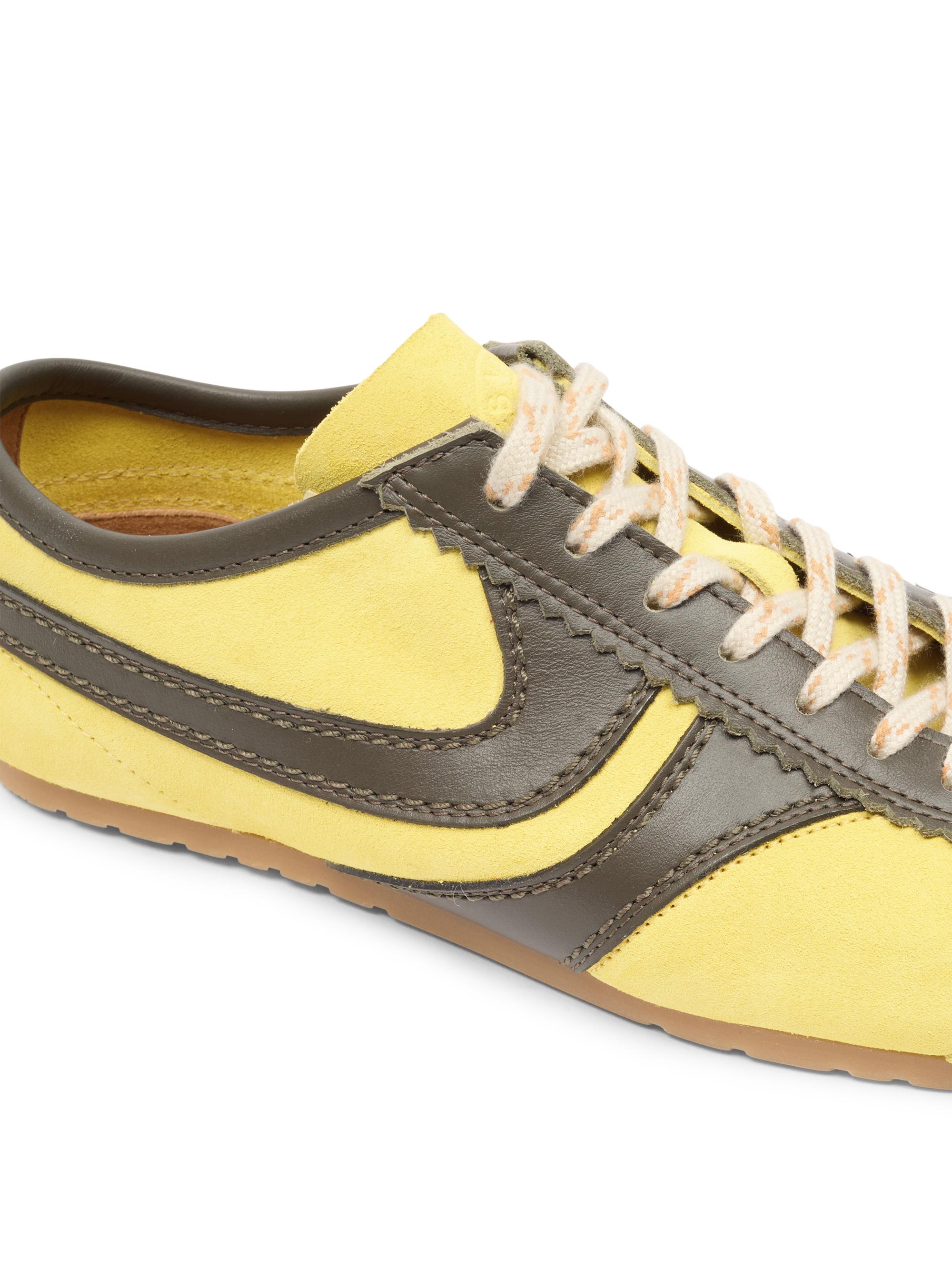 Dries Van Noten Women's Suede & Leather Low-Top Sneakers - Yellow | Thumbnail 5
