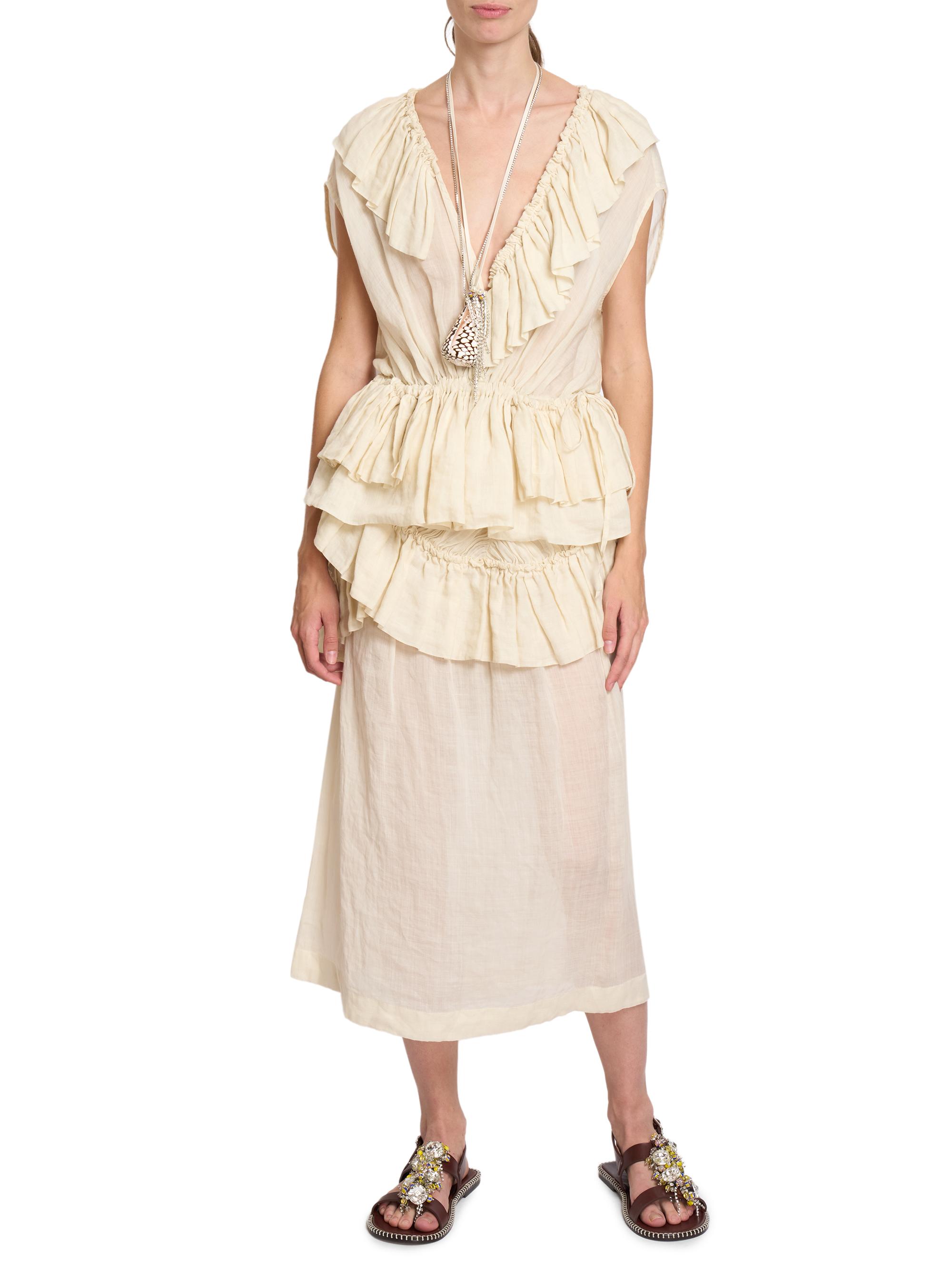 Dries Van Noten Shelby Ruffled Layered Skirt | Saks Fifth Avenue
