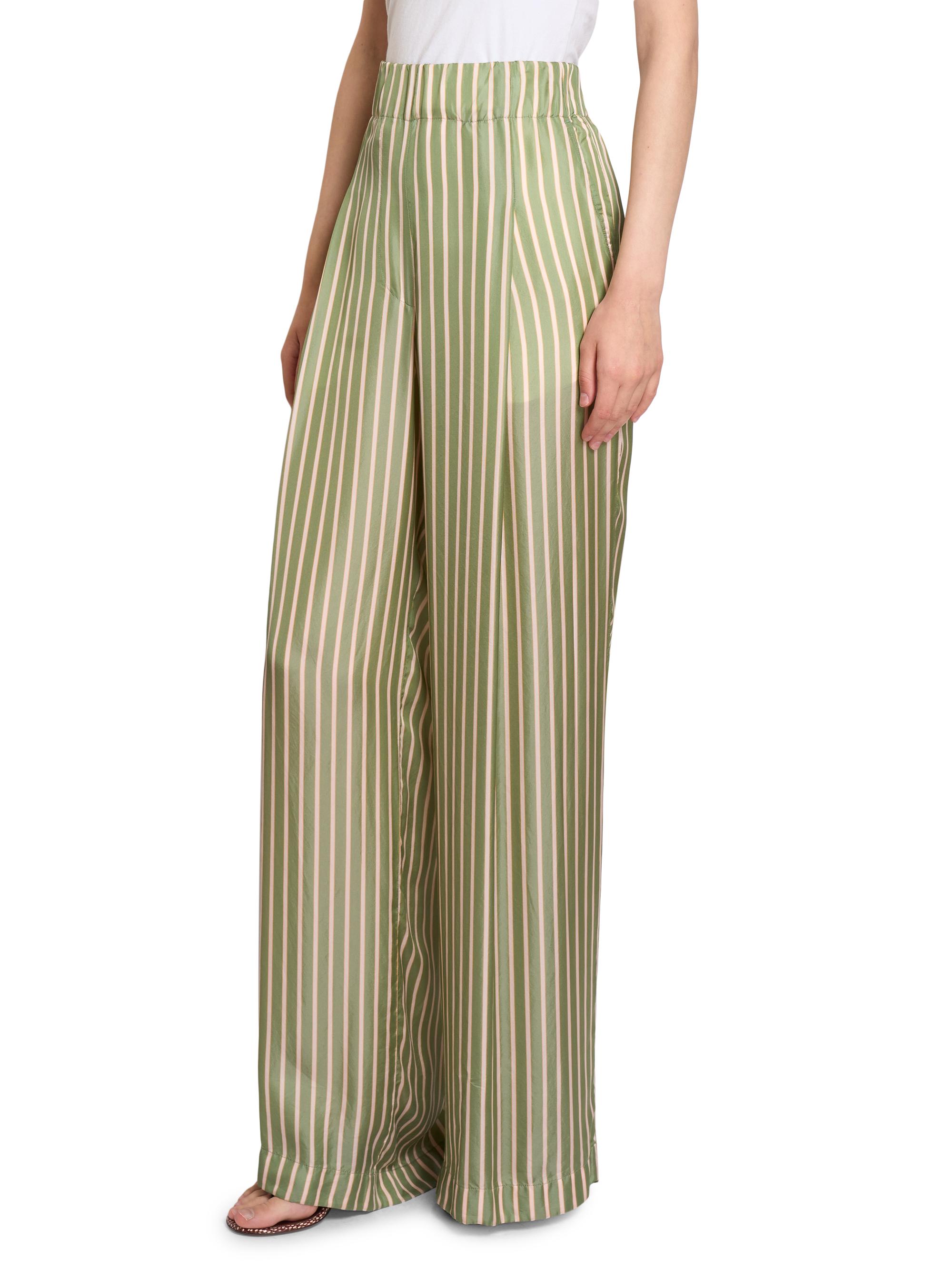 Dries Van Noten Pila Striped Pleated Wide-Leg Pants | Saks Fifth