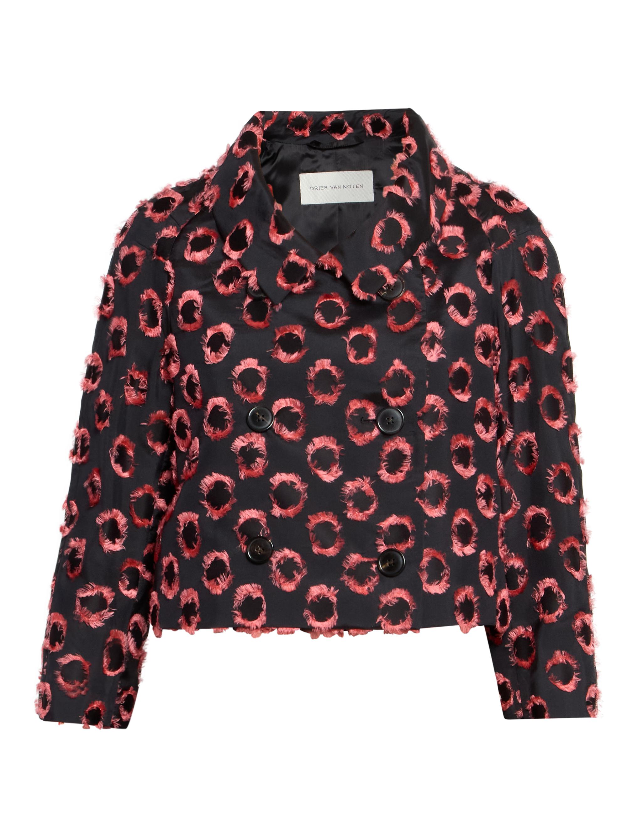 Dries Van Noten Vipa Polka Dot Satin Jacket | Saks Fifth Avenue