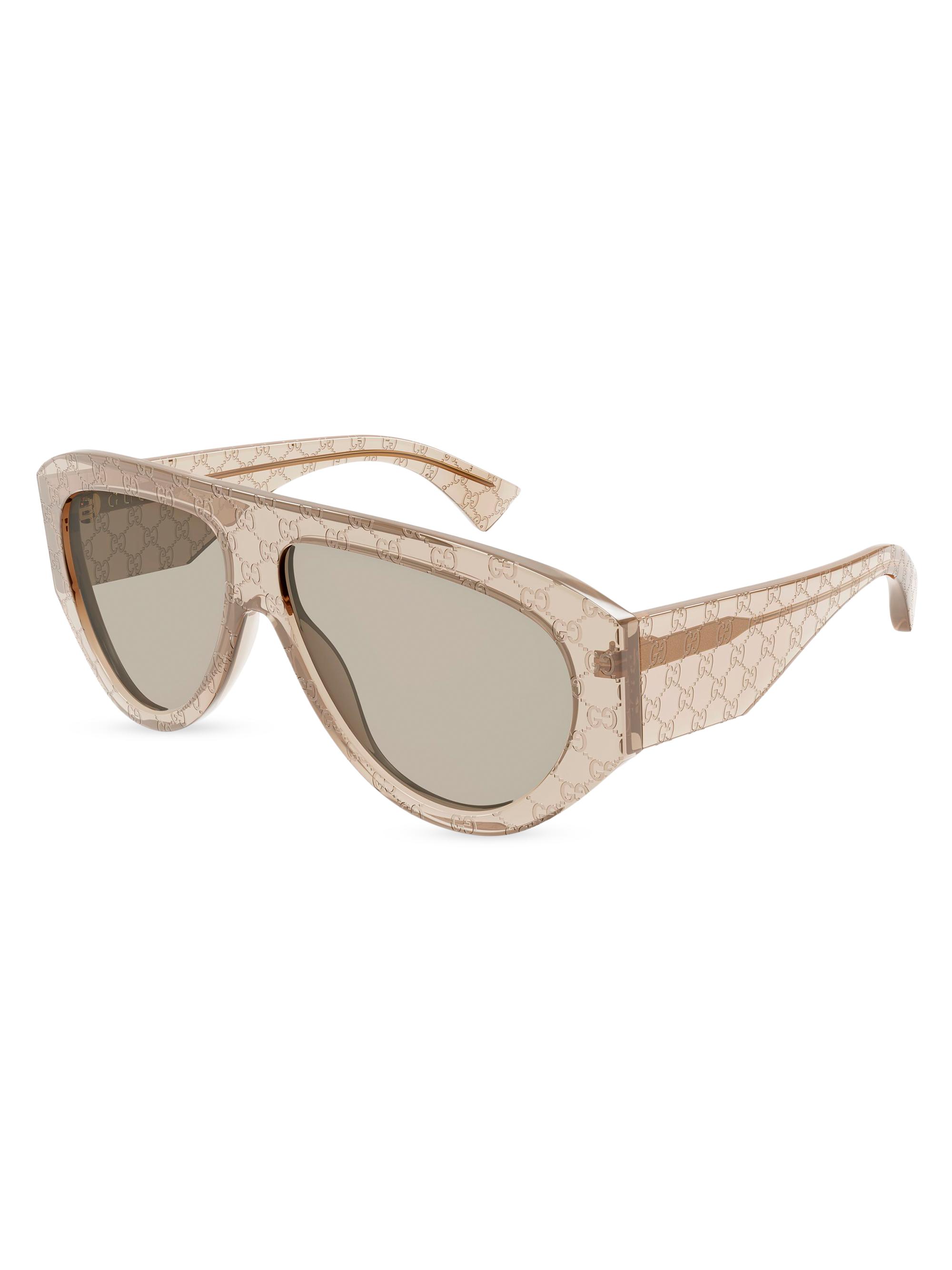 Gucci Men's  Miami 58MM Pilot Sunglasses - Brown - Women's Accessories