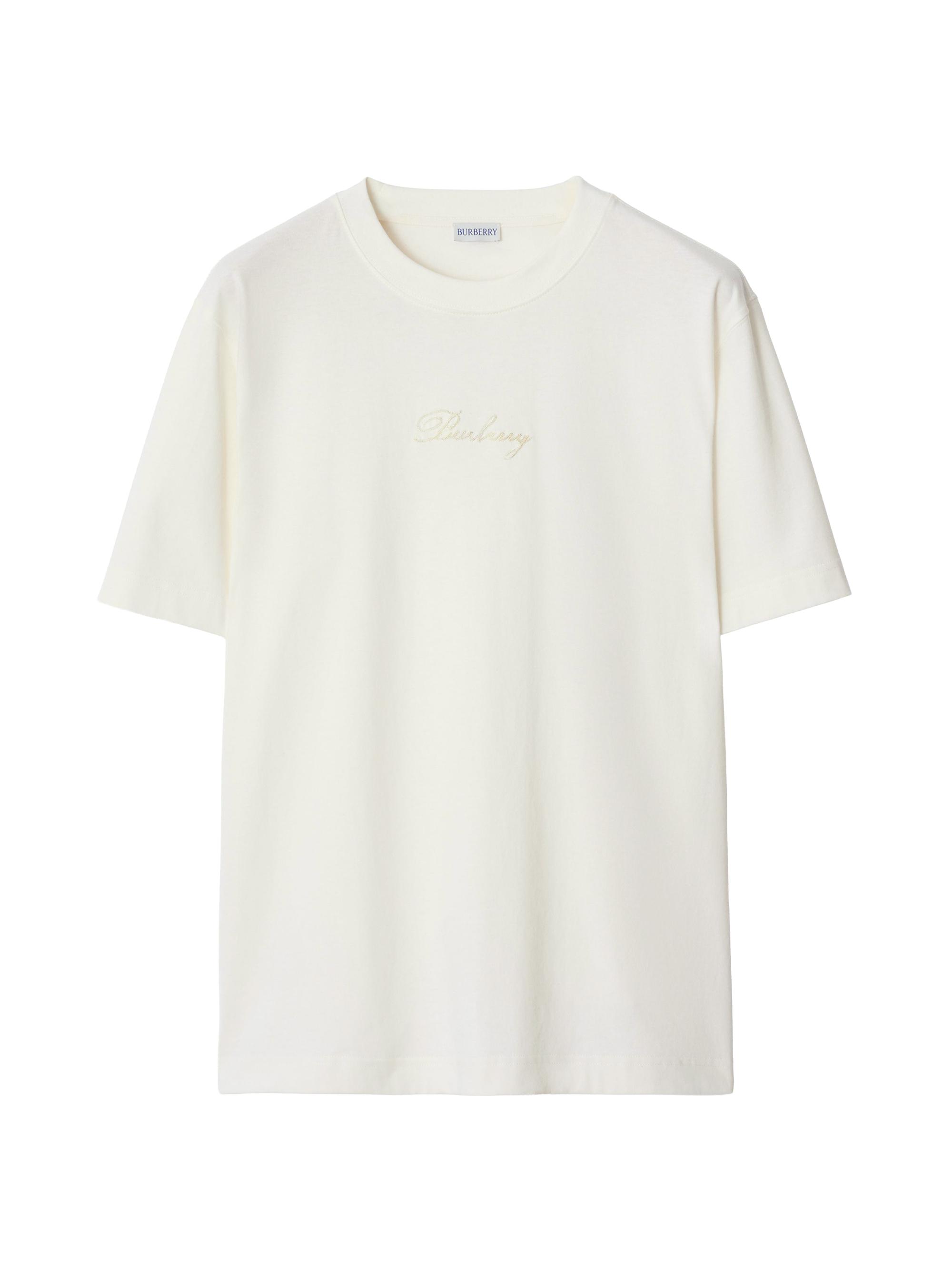BURBERRY ホワイト Tシャツ XL ニーチェ Burberry Logo Print SS22 T-Shirt White Men's - SS22 - US