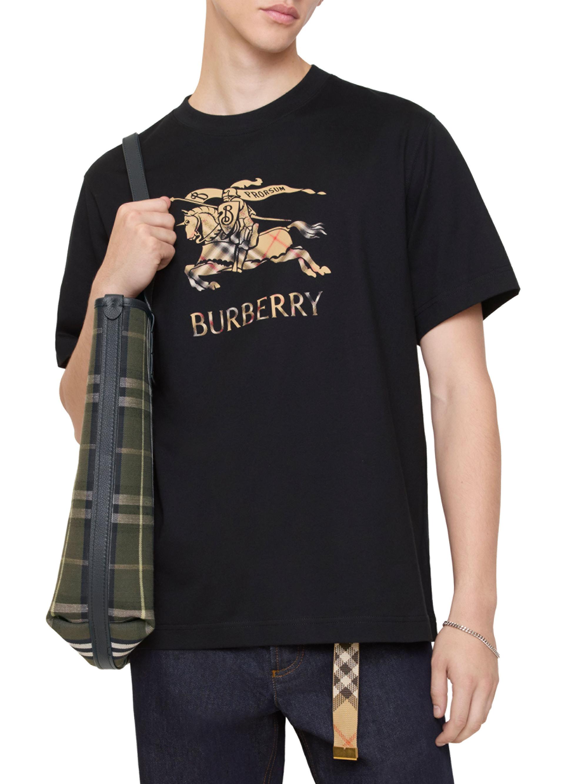 Burberry Seth EKD Crewneck T-Shirt | Saks Fifth Avenue
