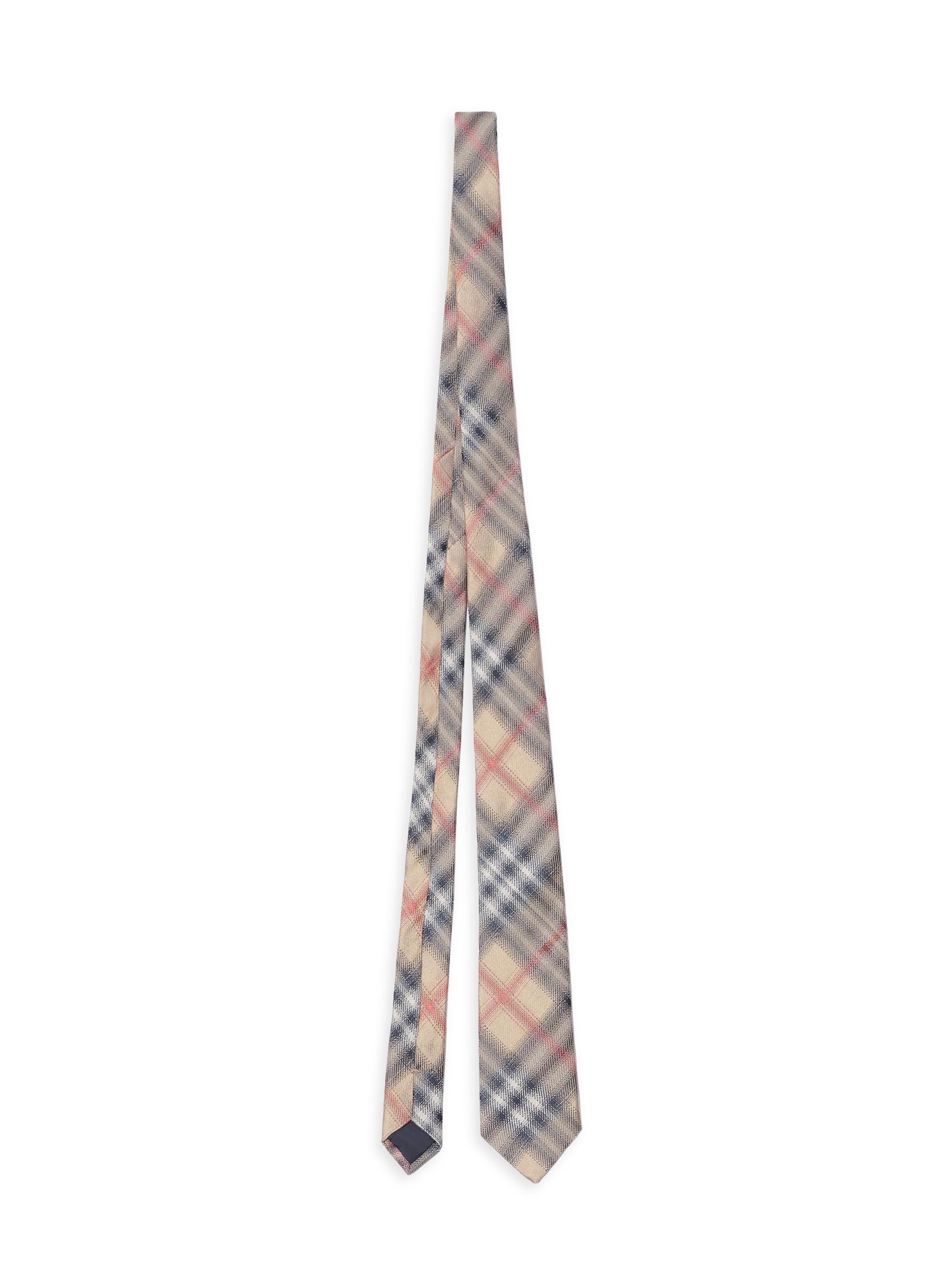Burberry Men's Manston Check Silk Tie - Sand Ip Check