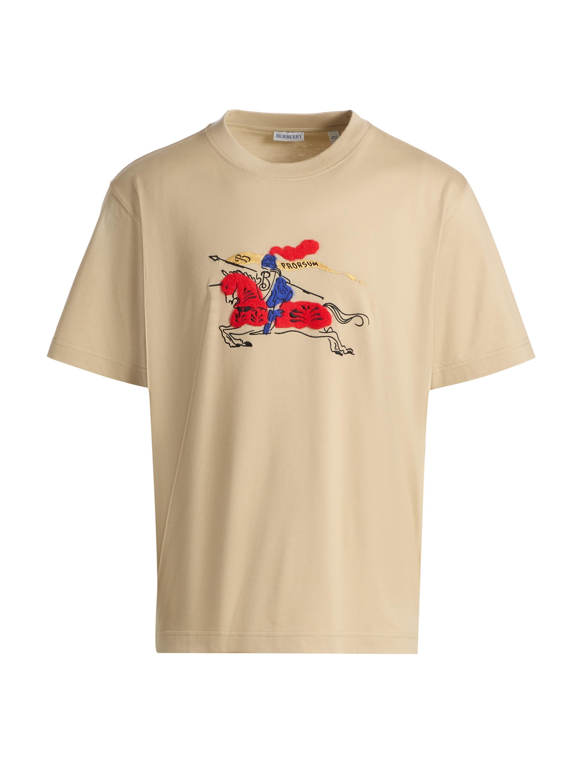 Burberry Men's Ryan LNY Graphic Cotton T-Shirt - Limestone Beige