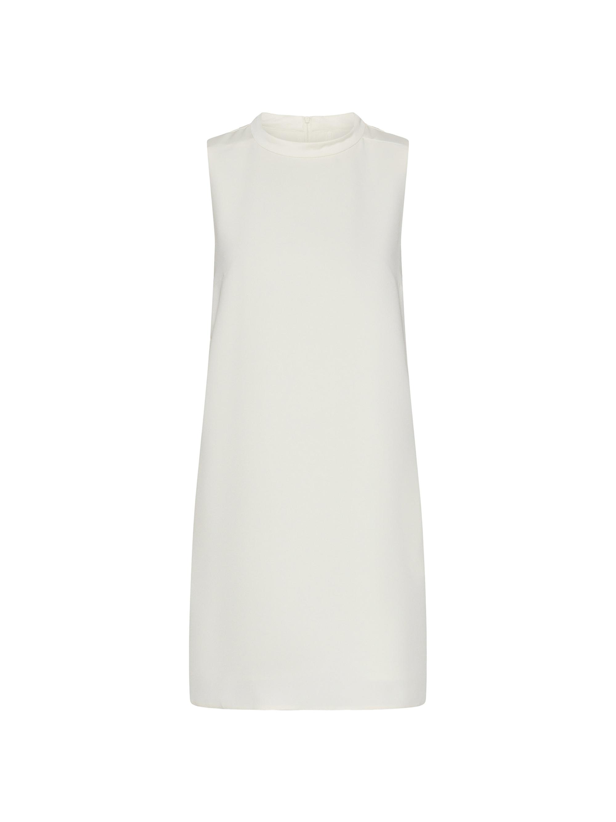 Marella Women's Crepe Envers Satin Sleeveless Dress - Wool White