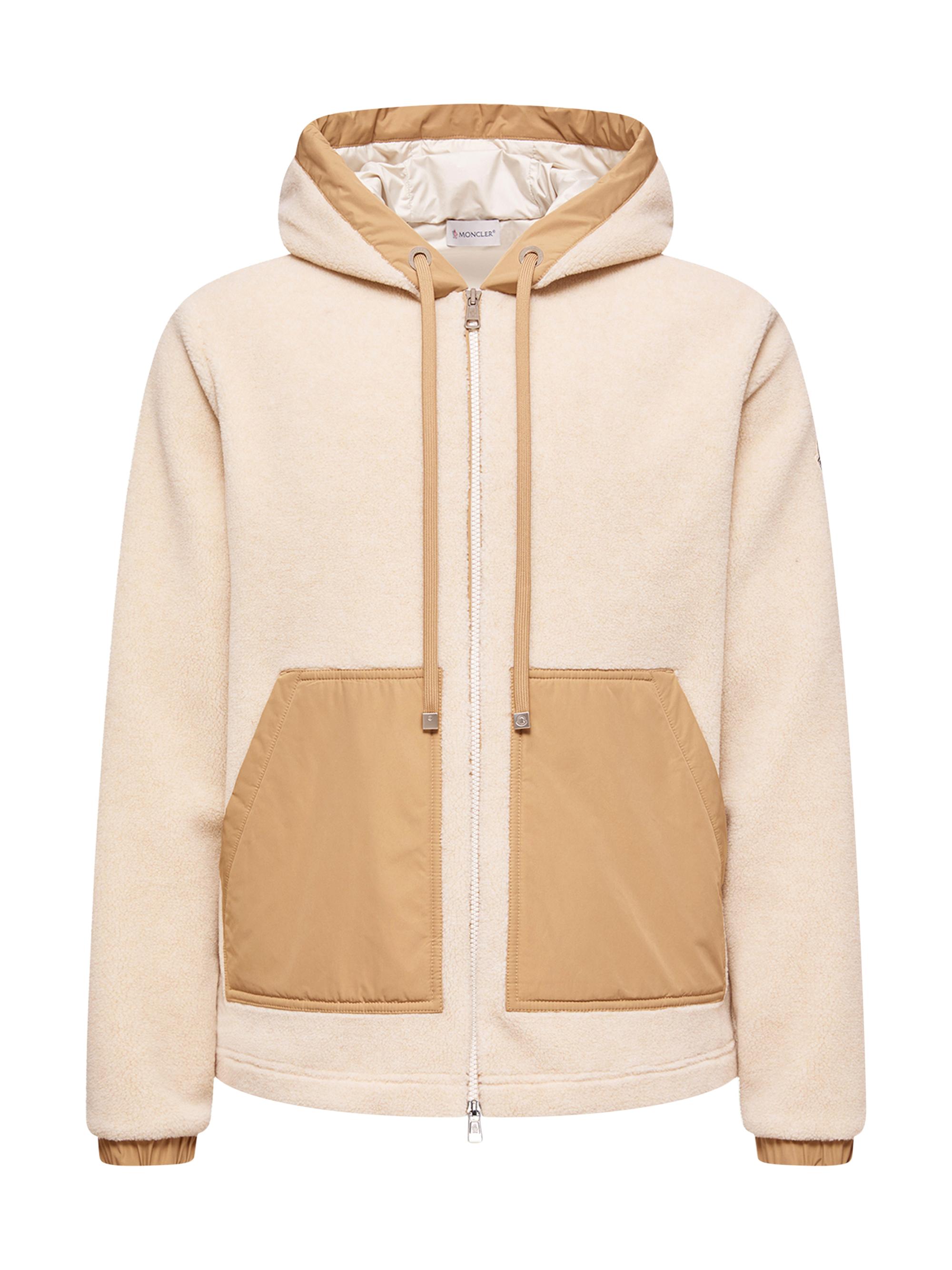 Moncler Men's Hoodie in Teddy - Light Beige