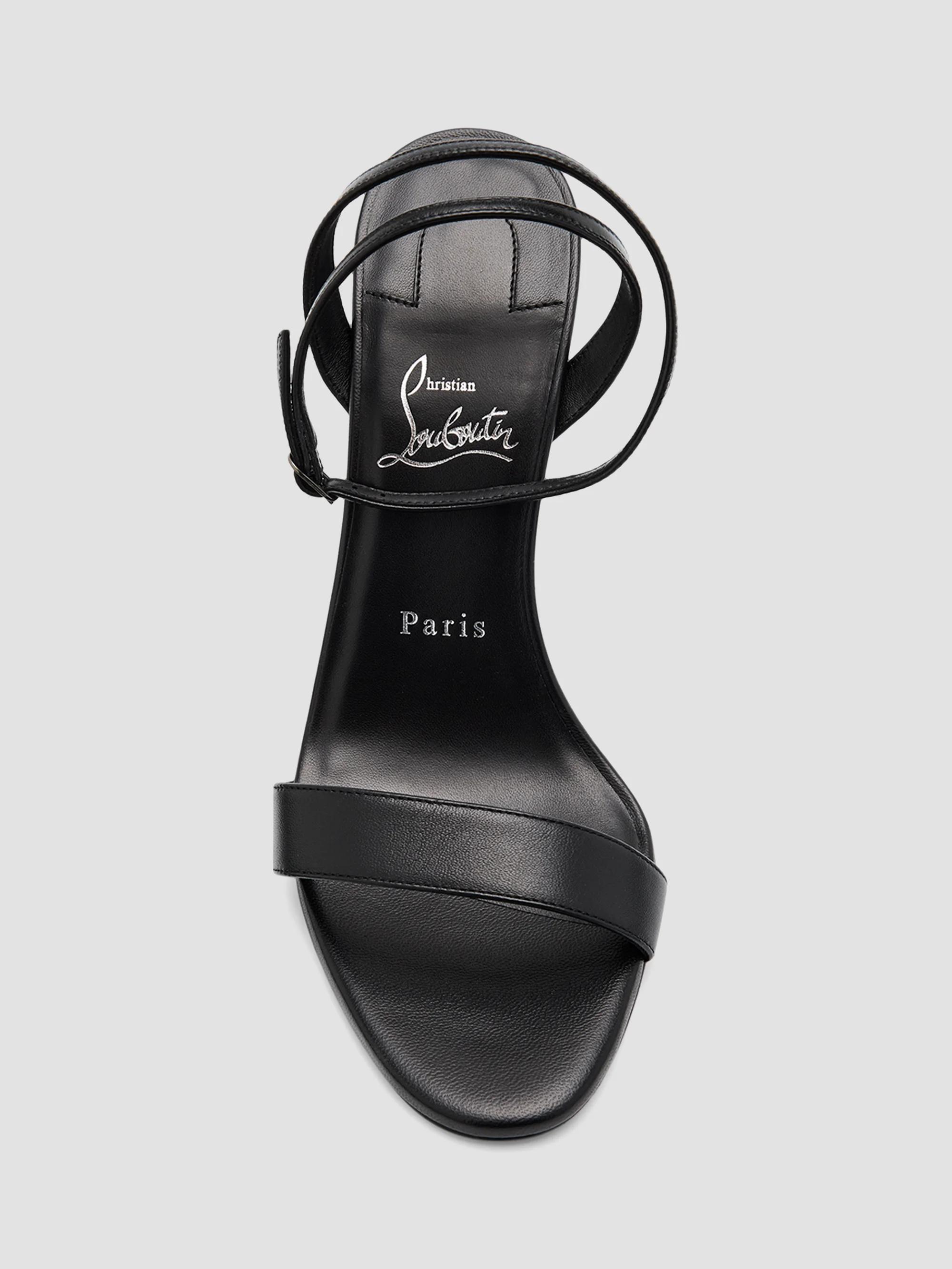 Christian Louboutin Miss Z 100MM Leather Sandals | Saks Fifth Avenue
