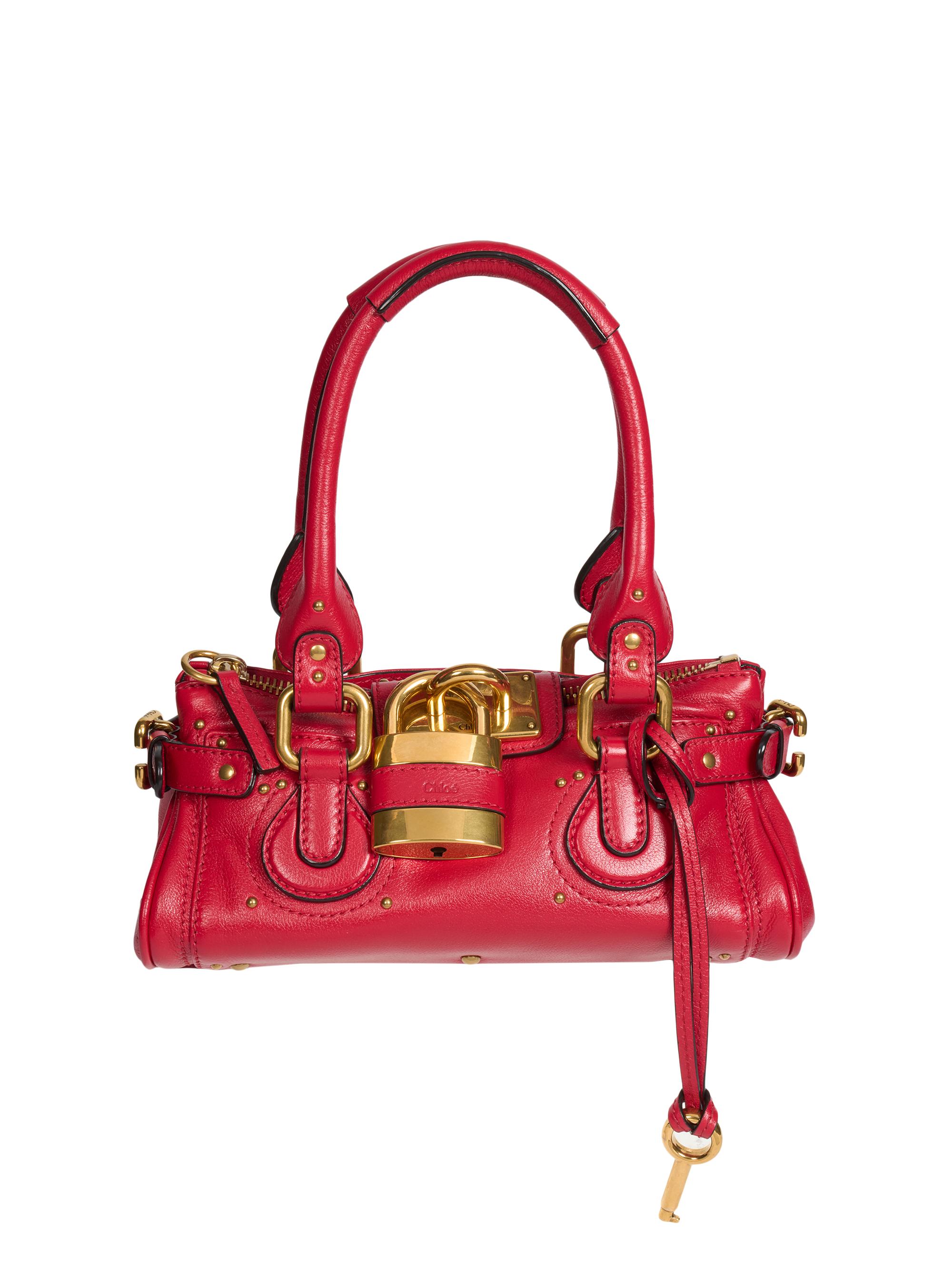 Chloé Women's Paddington Leather Top Handle Bag - Tulip Red