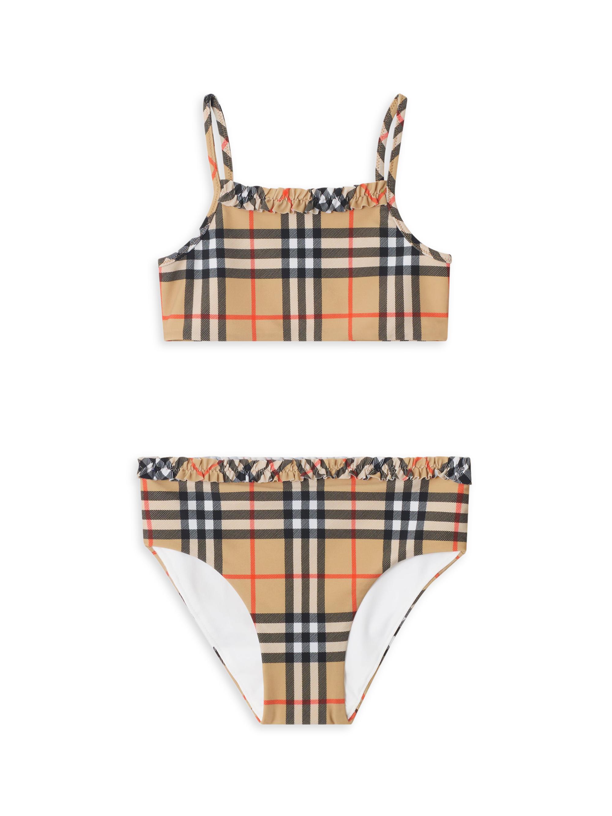 Burberry Little Girl's & Girl's Babette Frill Check 2-Piece