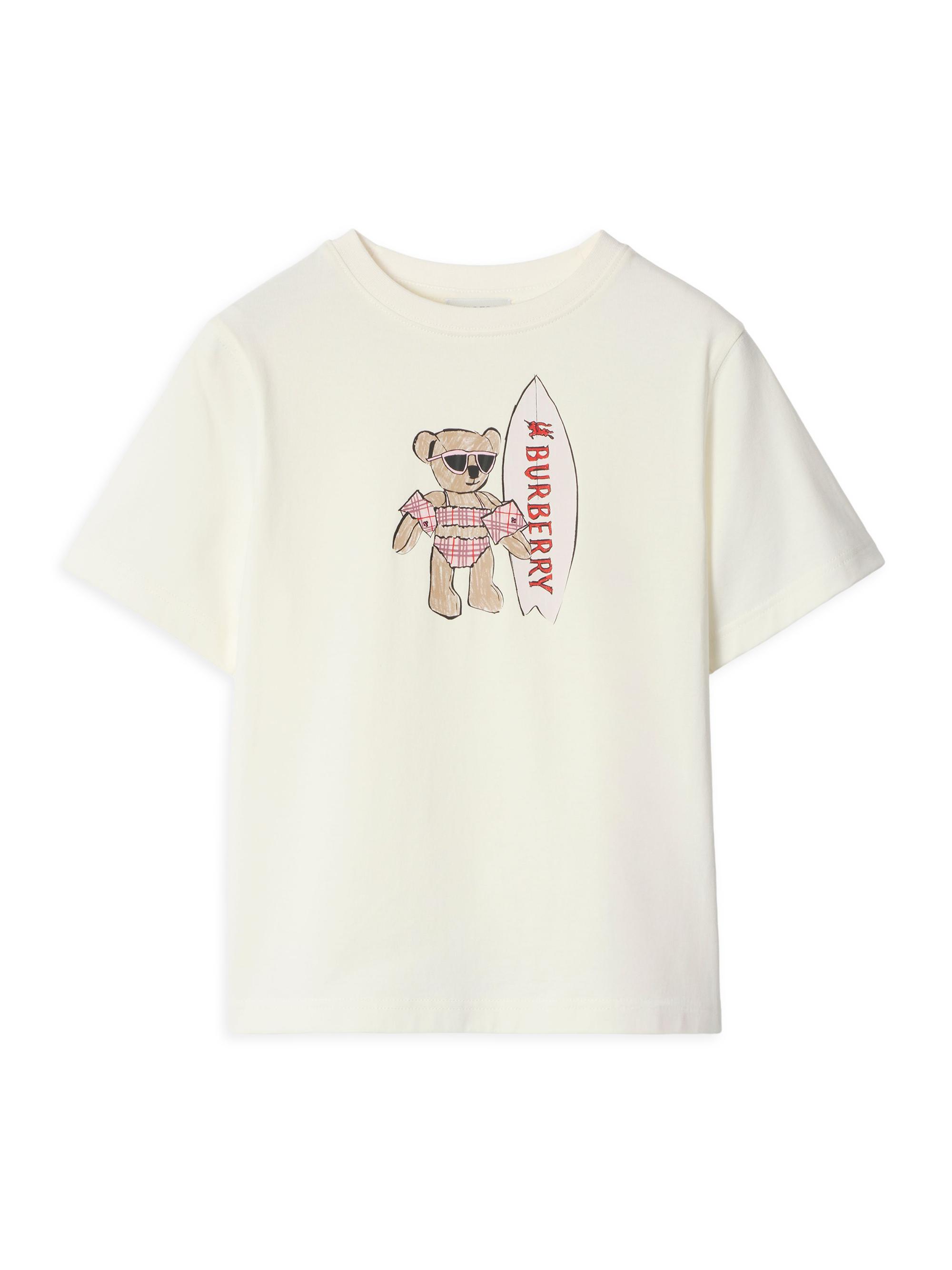 Burberry Baby Girl's, Little Girl's & Girl's Cedar Teddy Swim T-Shirt - Chalk White 6 Months