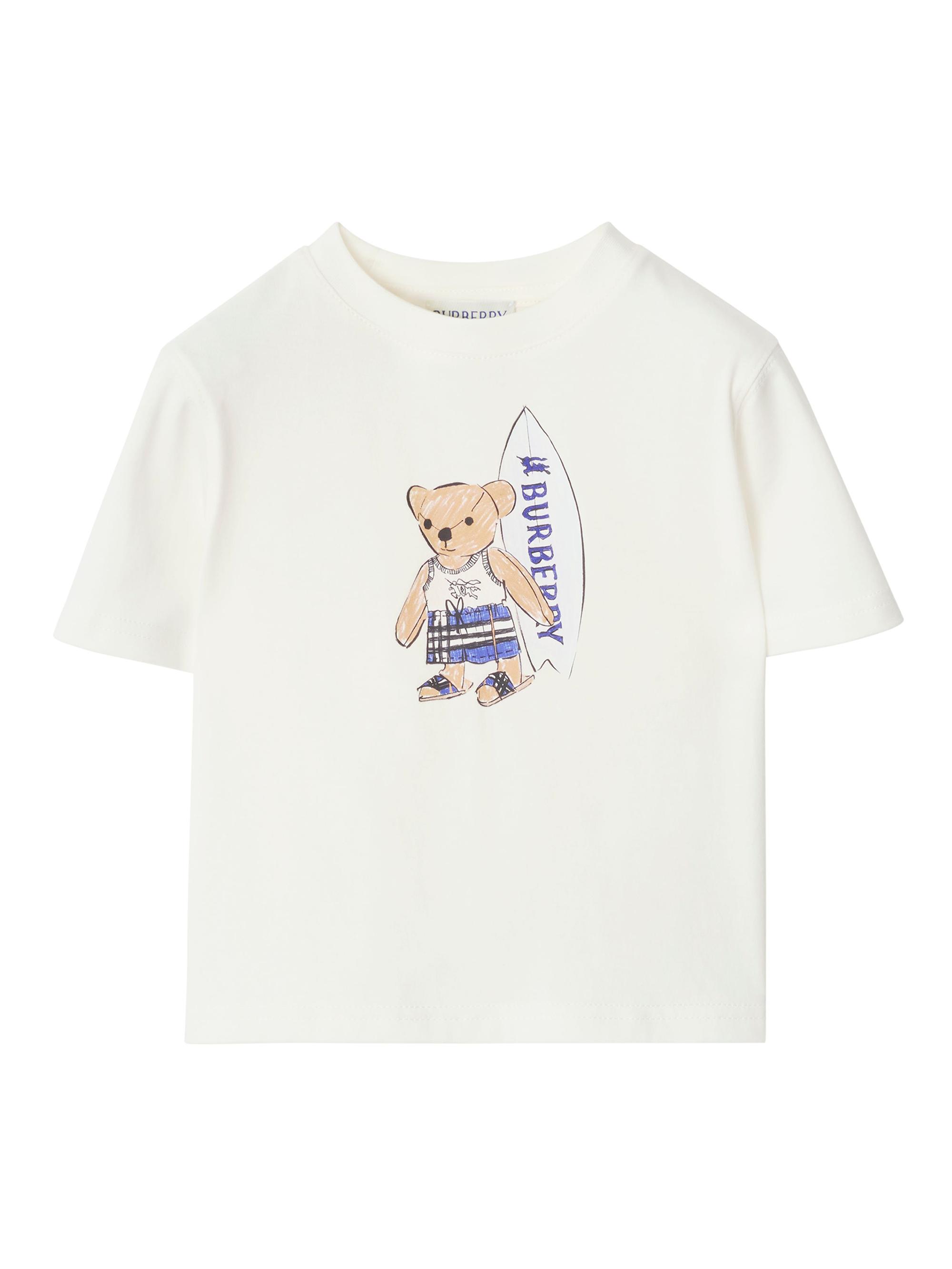 Burberry Baby Boy's, Little Boy's & Boy's Logo Surfer Bear T-Shirt - Chalk White 6 Months