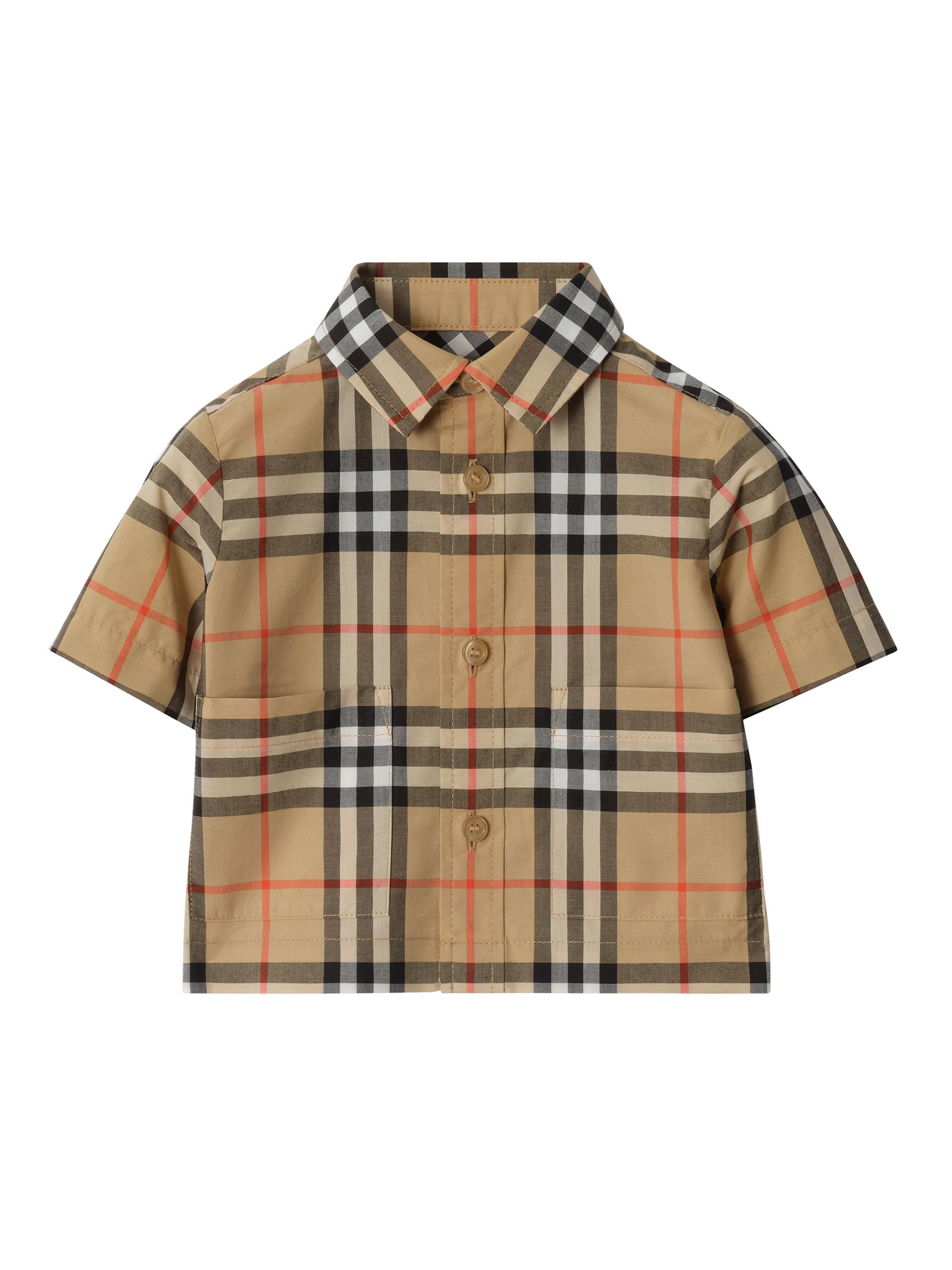 Burberry Baby Boy's Check Short-Sleeve Shirt & Shorts Set | Saks