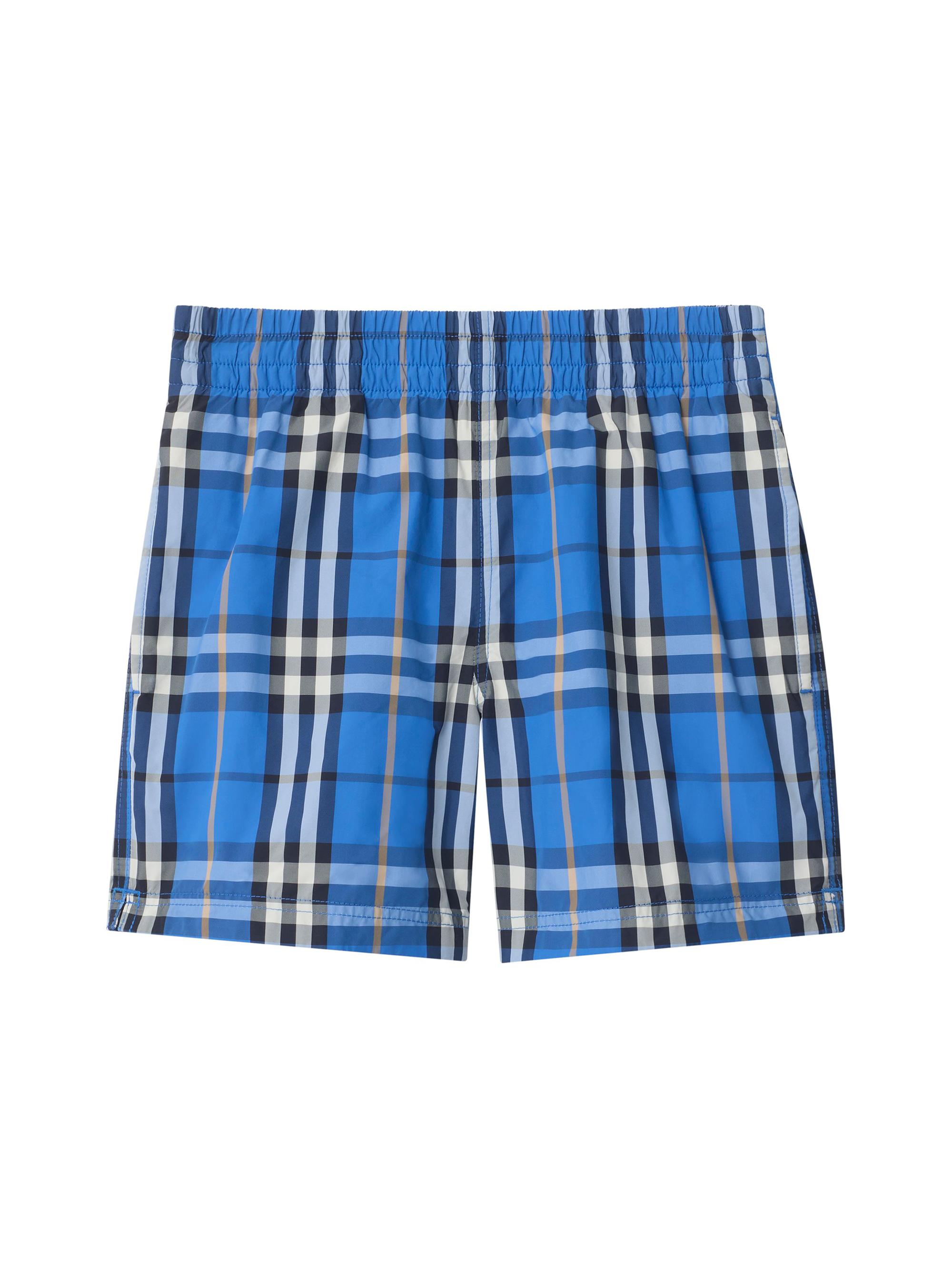 Burberry Little Boy's & Boy's Check Swim Shorts - Hyacinth Blue