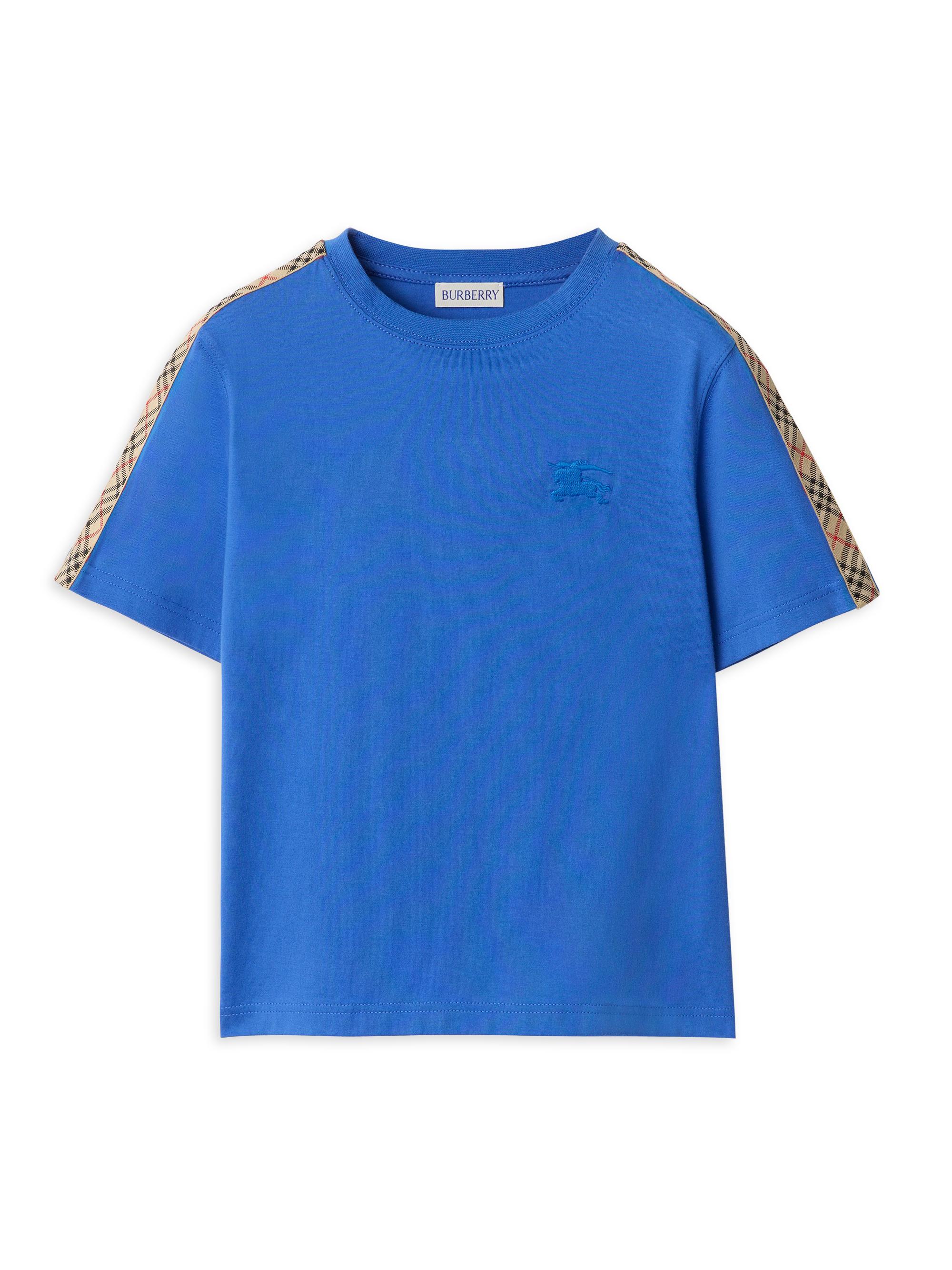 Burberry Baby Boy's, Little Boy's & Boy's Check Tape T-Shirt - Hyacinth Blue