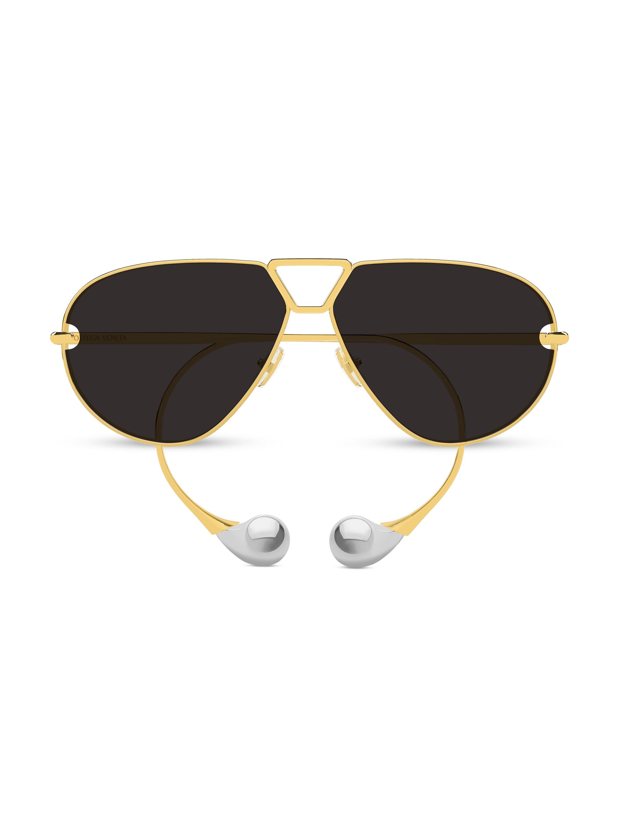 Bottega Veneta Drop 64MM Aviator Sunglasses | Saks Fifth Avenue