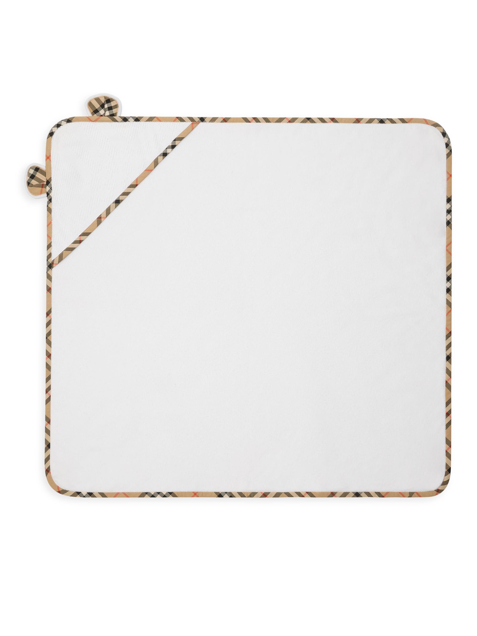 Burberry Baby's Bear Towel & Hat Set - White - Women's Home