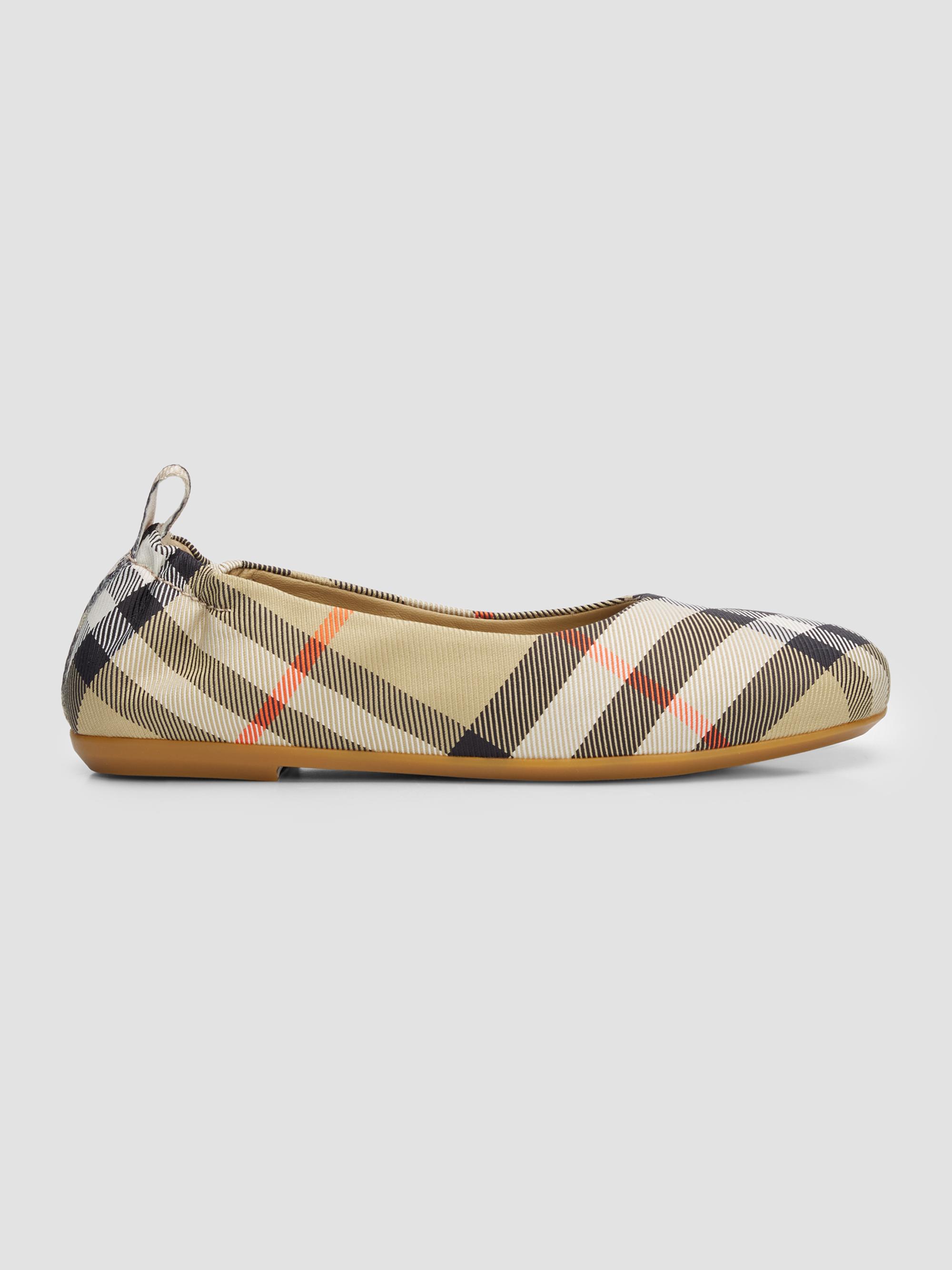 Burberry Baby Girl's, Little Girl's & Girl's Chaterley Check Ballerina Flats - Sandipch 3.5 (Baby) | Thumbnail 5