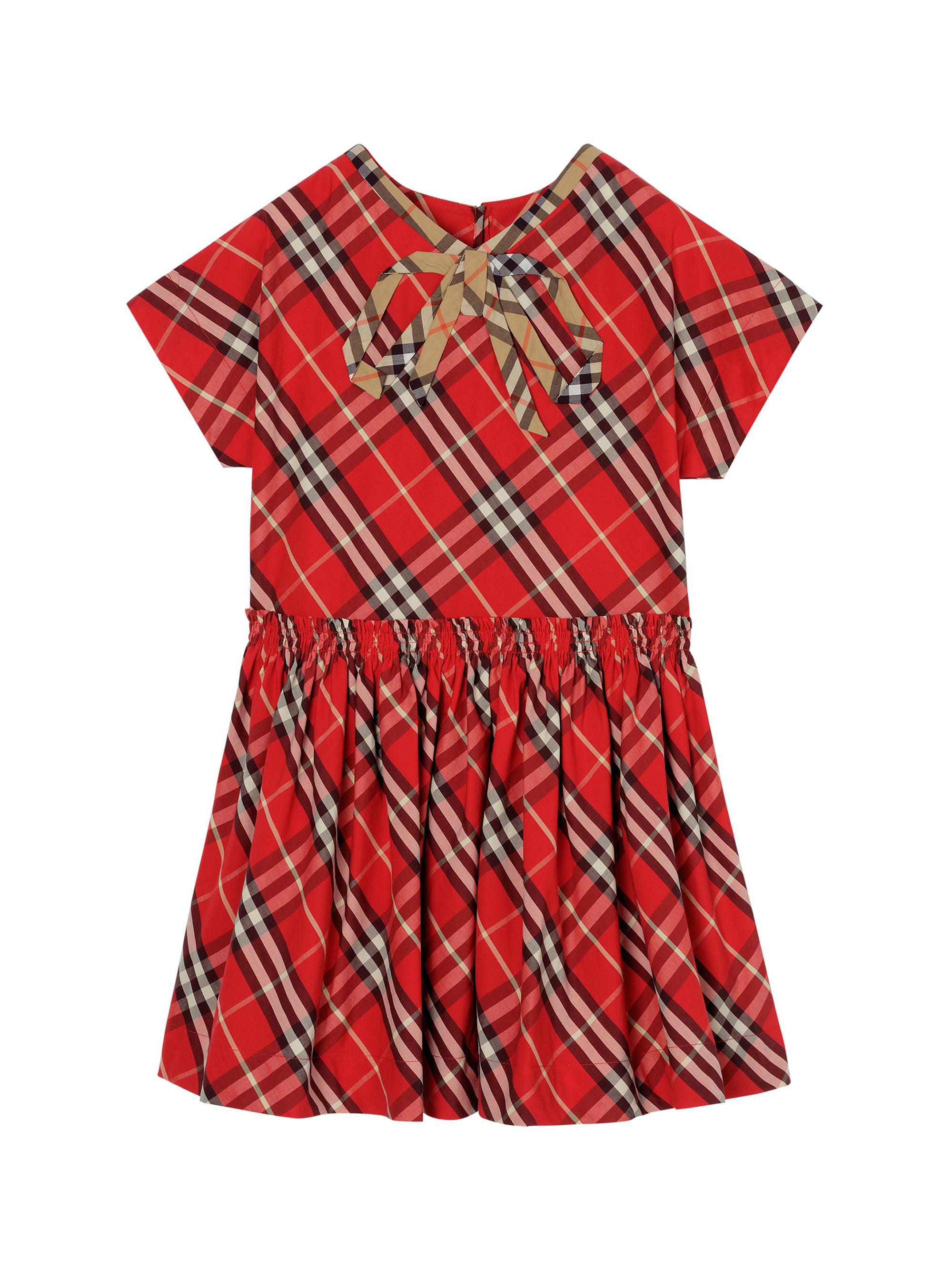 Burberry Little Girl's & Girl's Deborah Check Dress - Crayon Red